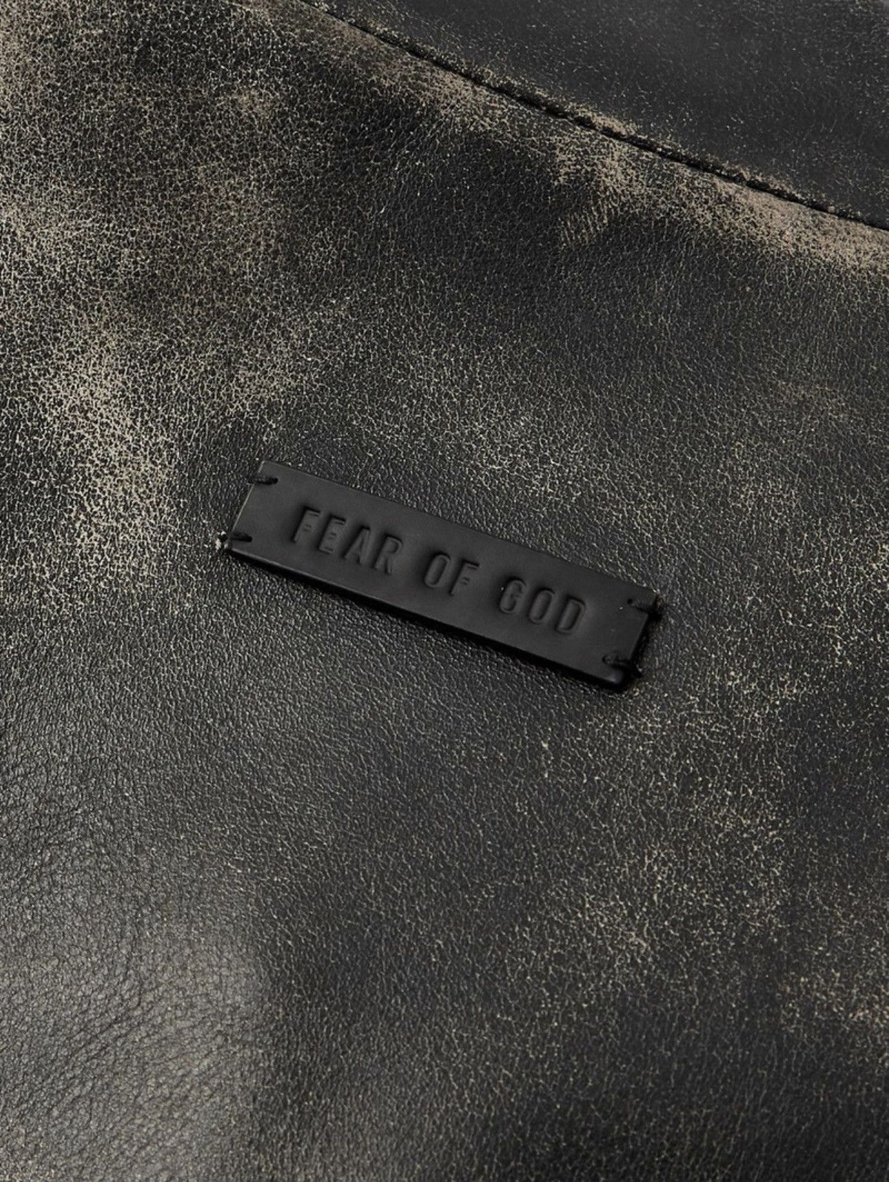 Fear of God Rider Oversized Distressed Leather Jacket Size US M / EU 48-50 / 2 - 3 Thumbnail