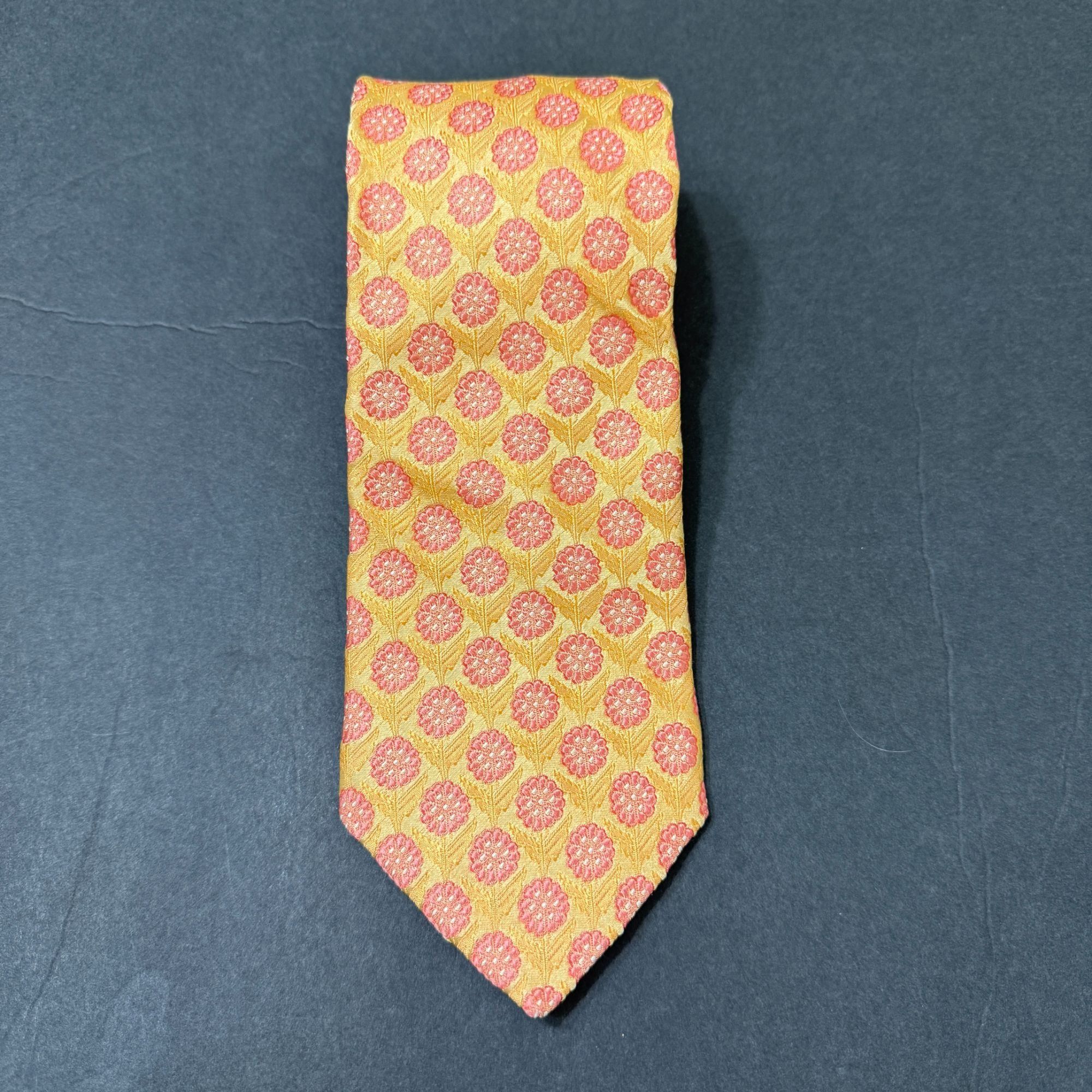 Ike Behar IKE Behar New York Silk Floral Pattern Necktie Hand-Tailored Size ONE SIZE - 2 Thumbnail
