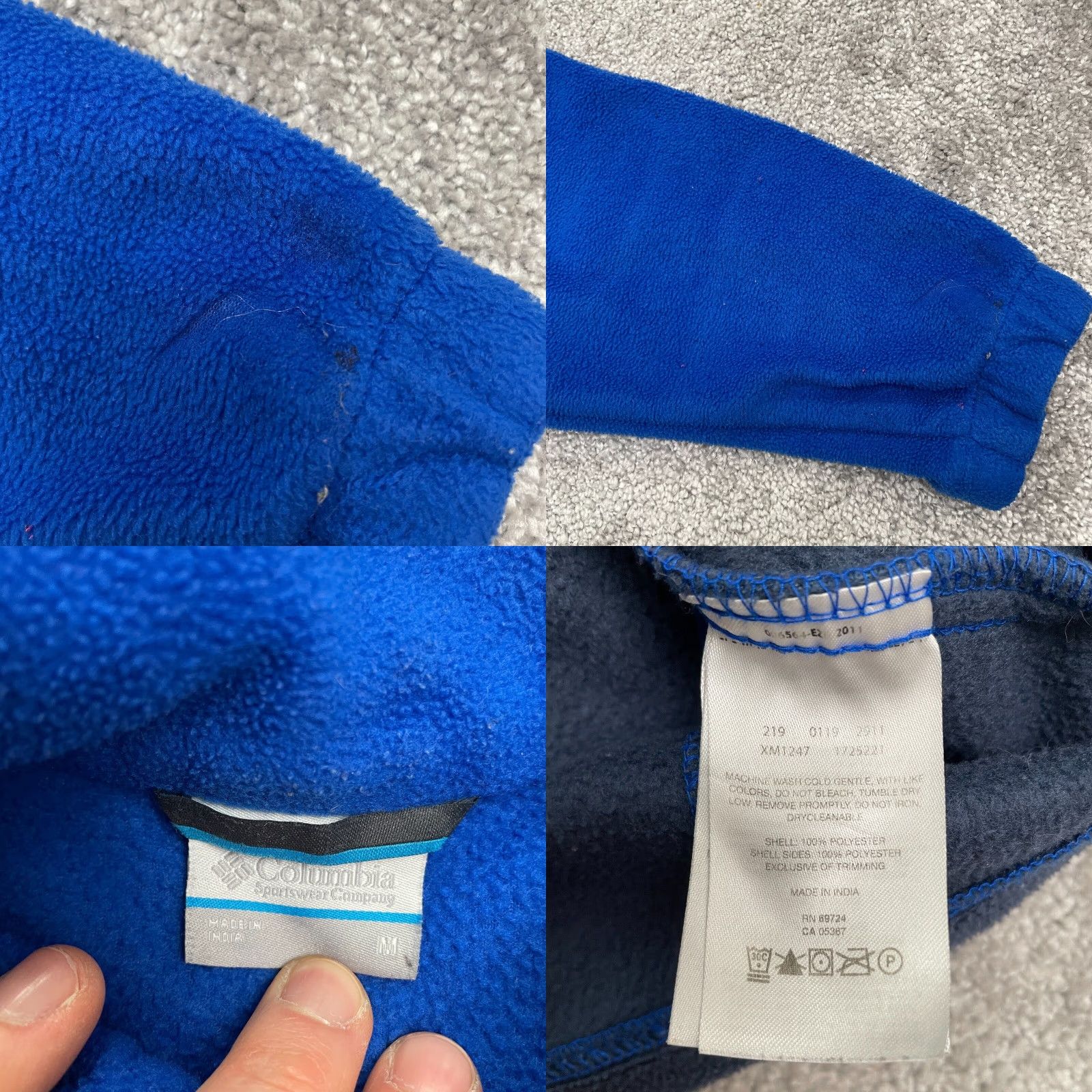 Vintage Columbia Jacket Men Fleece Full Zip Steens Mountain Blue Size M Outdoor Hiking Size US M / EU 48-50 / 2 - 8 Thumbnail