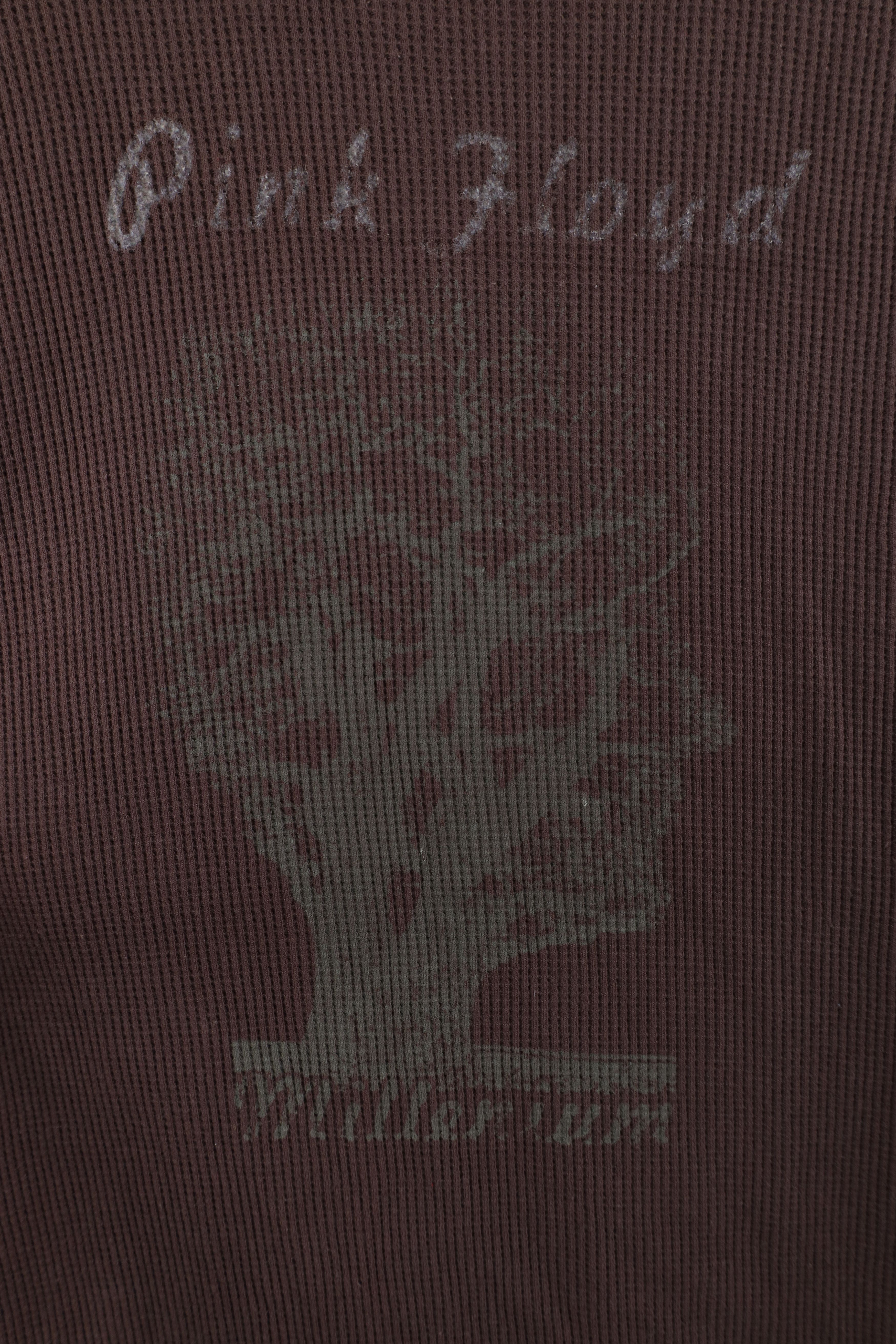 Vintage Vintage Y2K 2005 Pink Floyd Band Thermal Waffle Knit T-Shirt Size US XL / EU 56 / 4 - 4 Thumbnail