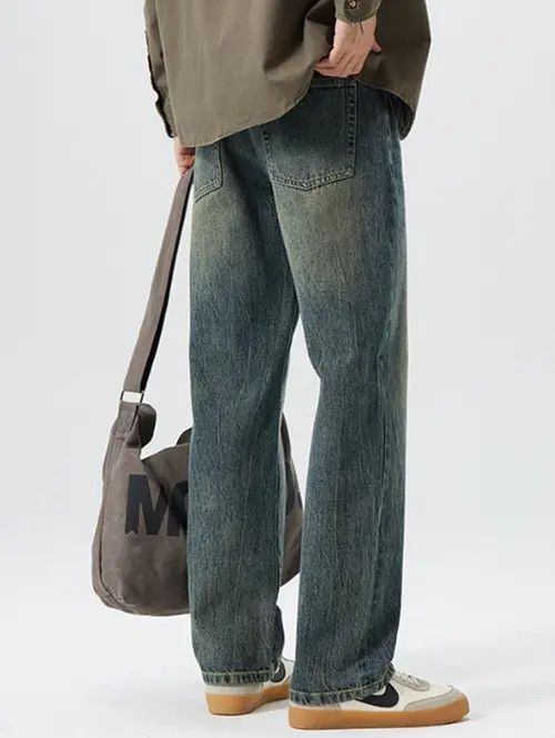 VIBE American wide-leg straight jeans for men Size US 32 / EU 48 - 7 Thumbnail