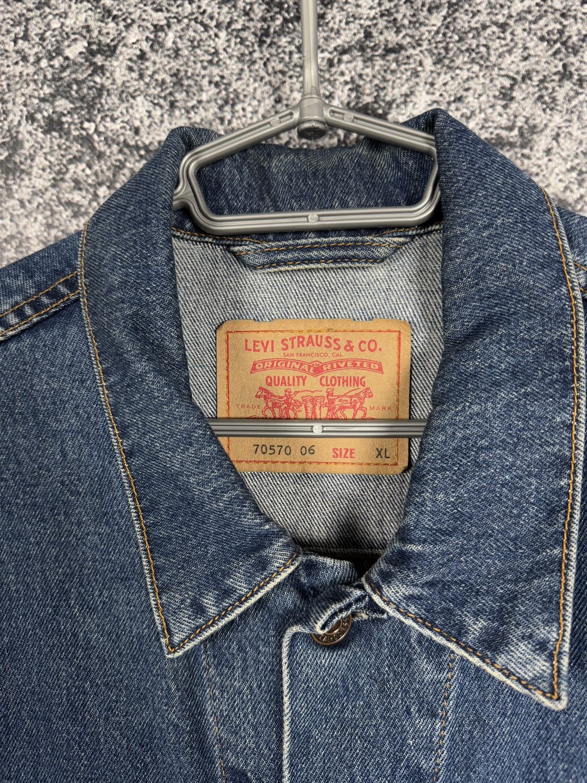 Levi's Vintage Clothing Men’s Levis Vintage 90s Denim Trucker Jacket Streetwear XL Size US XL / EU 56 / 4 - 7 Thumbnail