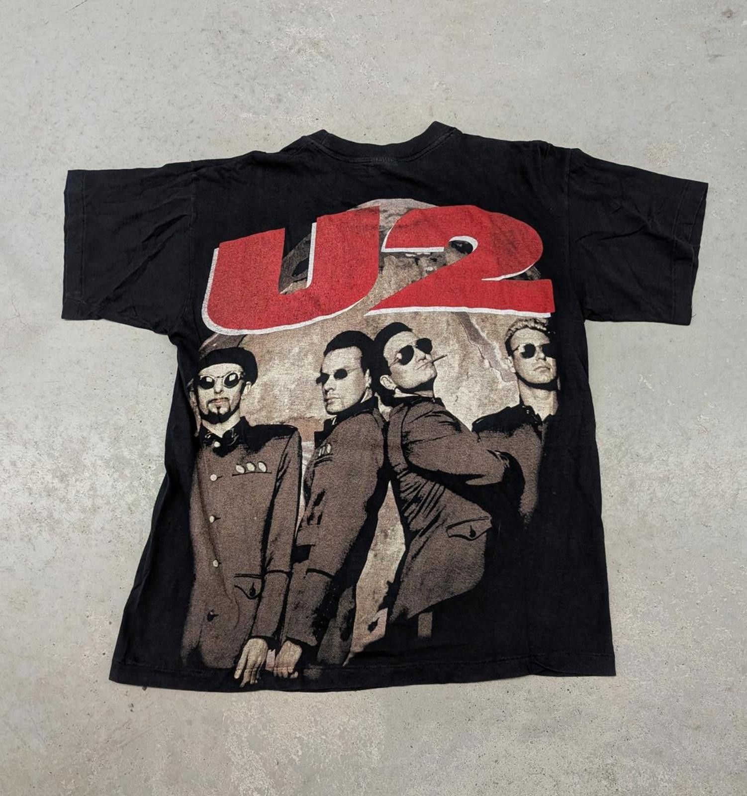 Vintage Vintage 90s U2 "Rap tee" style t-shirt Size US L / EU 52-54 / 3 - 4 Thumbnail