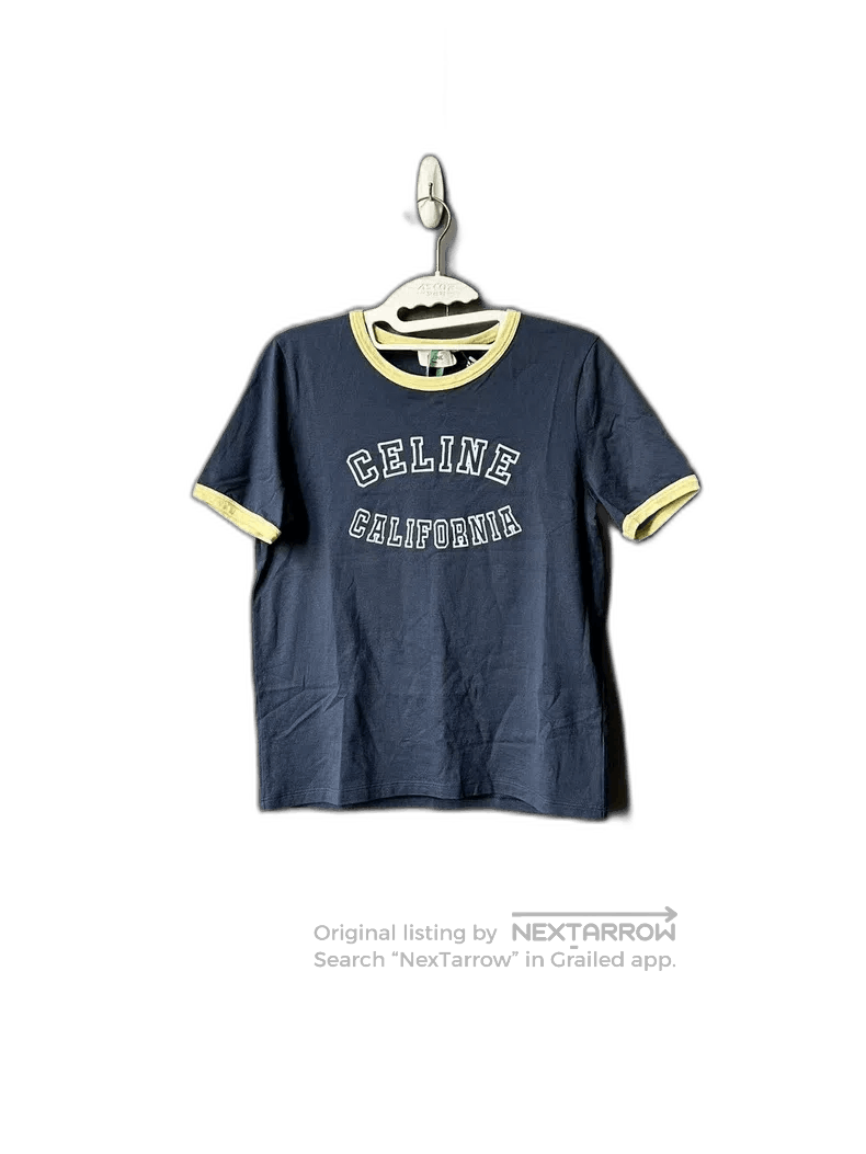 Celine Celine Logo Short Sleeve T. Size US M / EU 48-50 / 2 - 1 Thumbnail