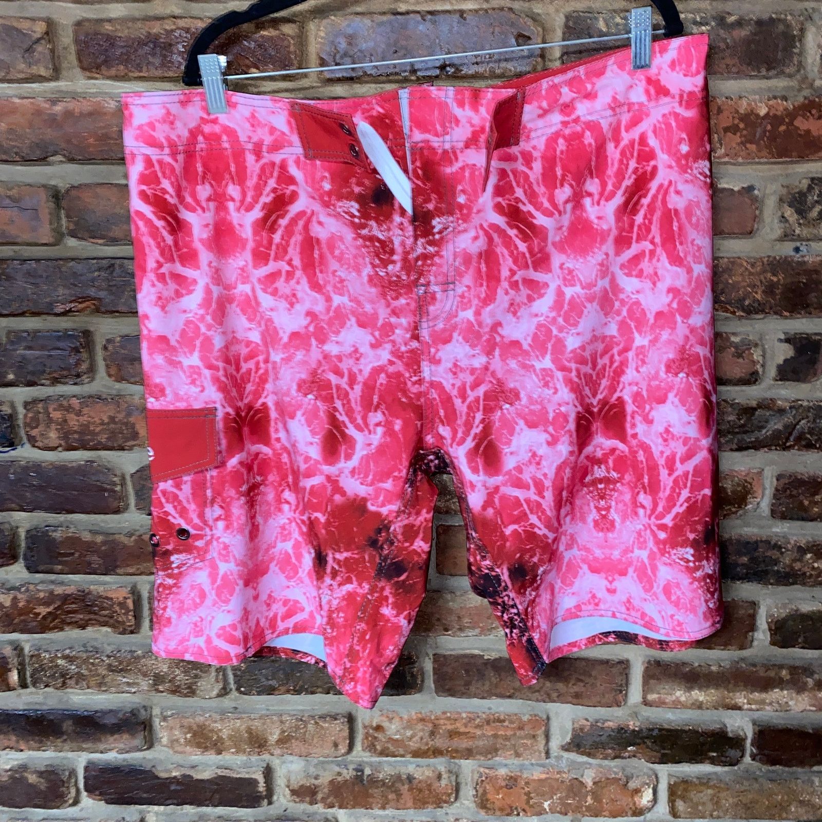 Other NWT Nonwe Red Tie Dye Quick Dry Lined Board Shorts 38 Size US 38 / EU 54 - 1 Thumbnail