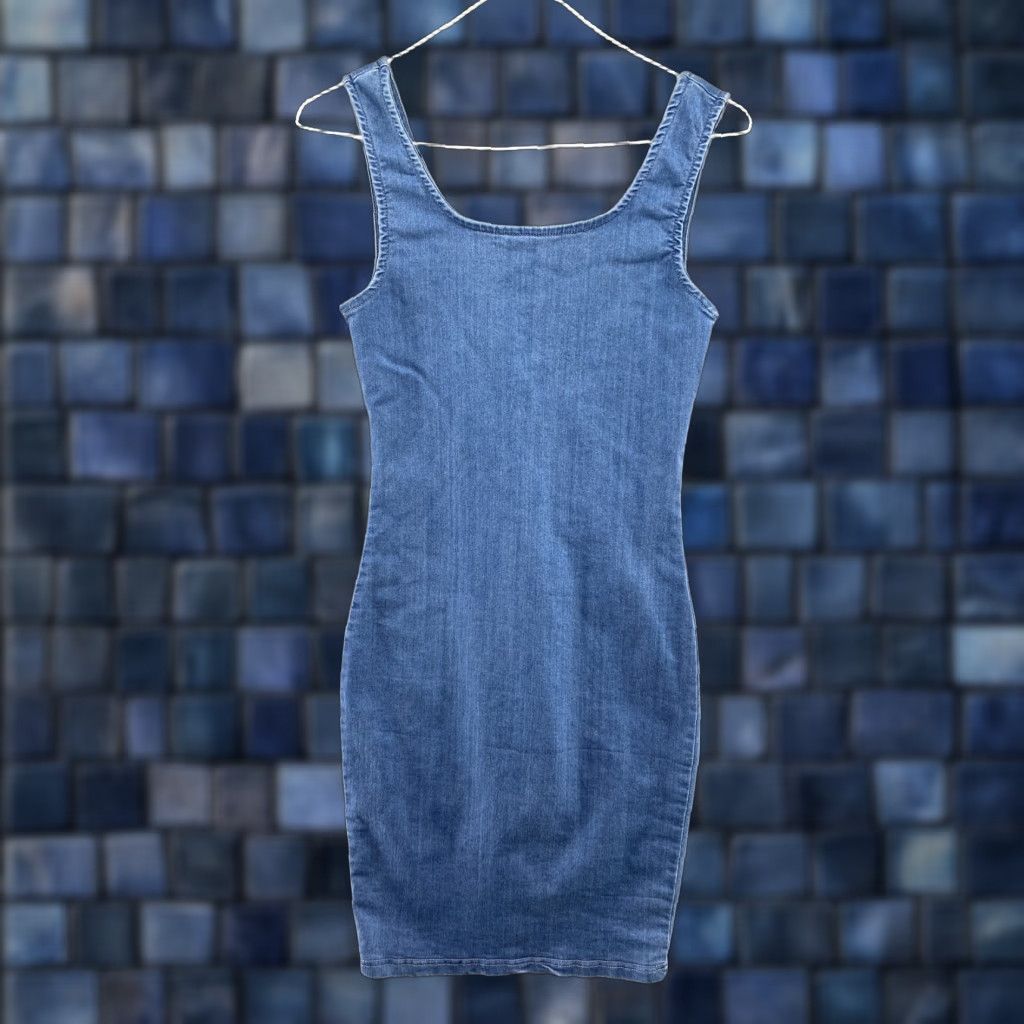 Denime Iris Pullover Denim Mini Dress Small Women’s Blue Size S / US 4 / IT 40 - 1 Thumbnail