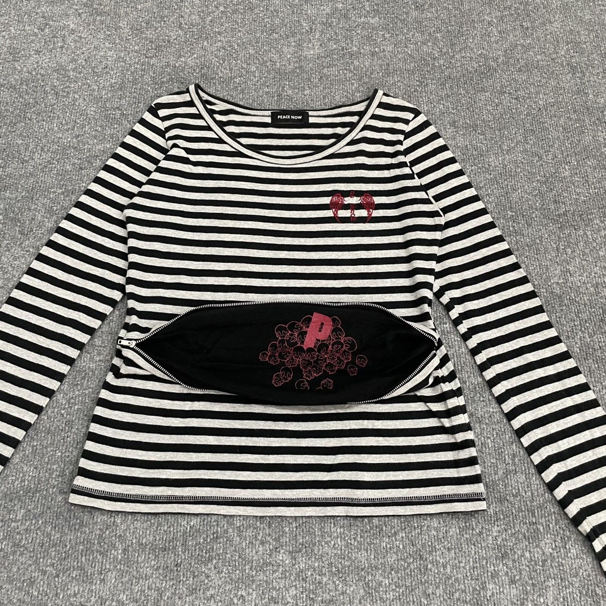 Japanese Brand Japanese Peace Now Stiped Long Sleeve Shirt Hidden Pocket Size M / US 6-8 / IT 42-44 - 4 Thumbnail