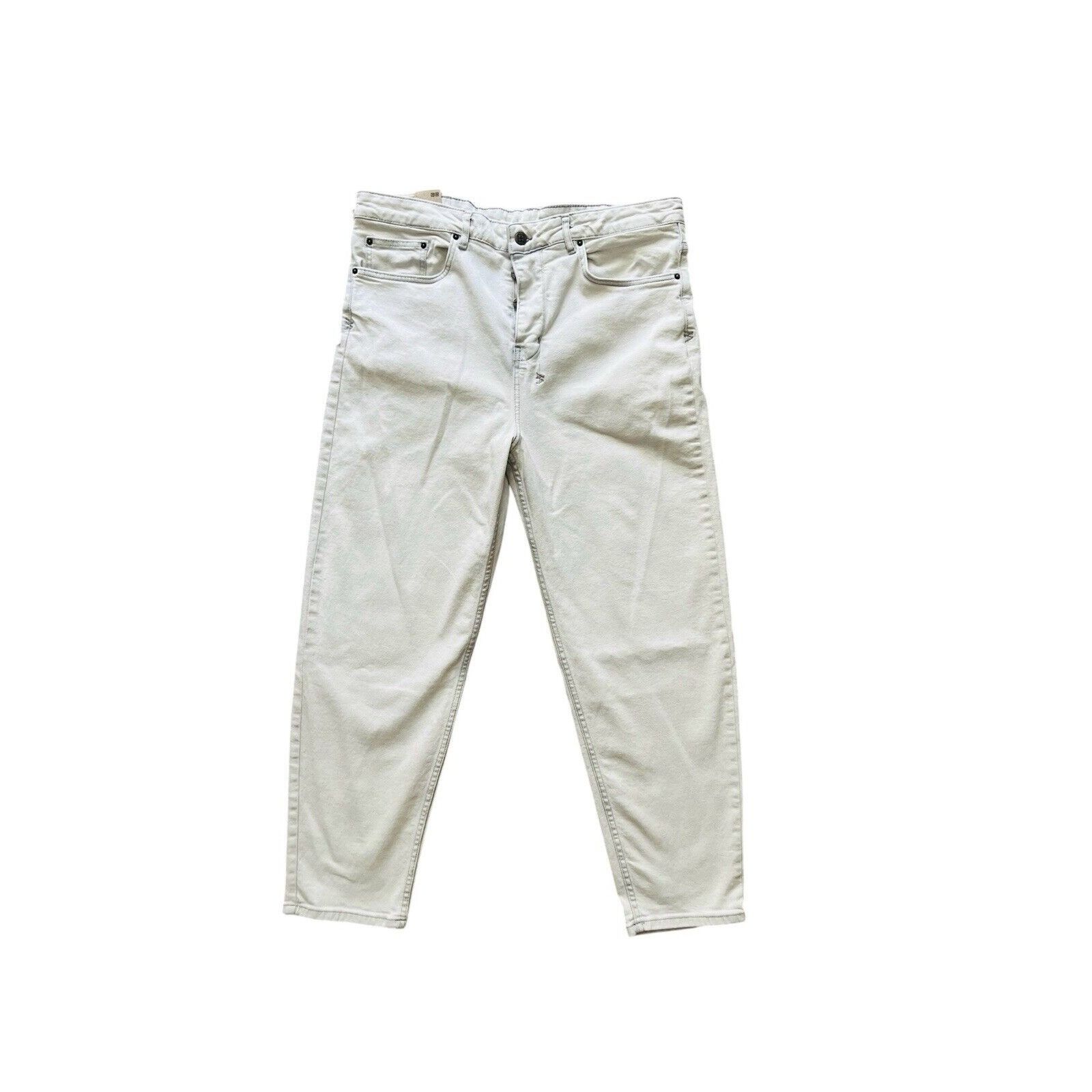 Ksubi Jeans Mens Bullet Habits Chop Relaxed White Size 36/30