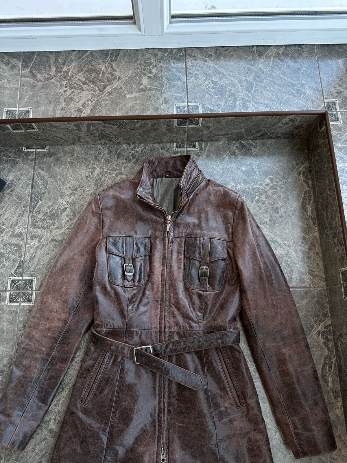 Other Vintage Jade Woman Leather Belted Trench Coat Sz M Size M / US 6-8 / IT 42-44 - 3 Thumbnail