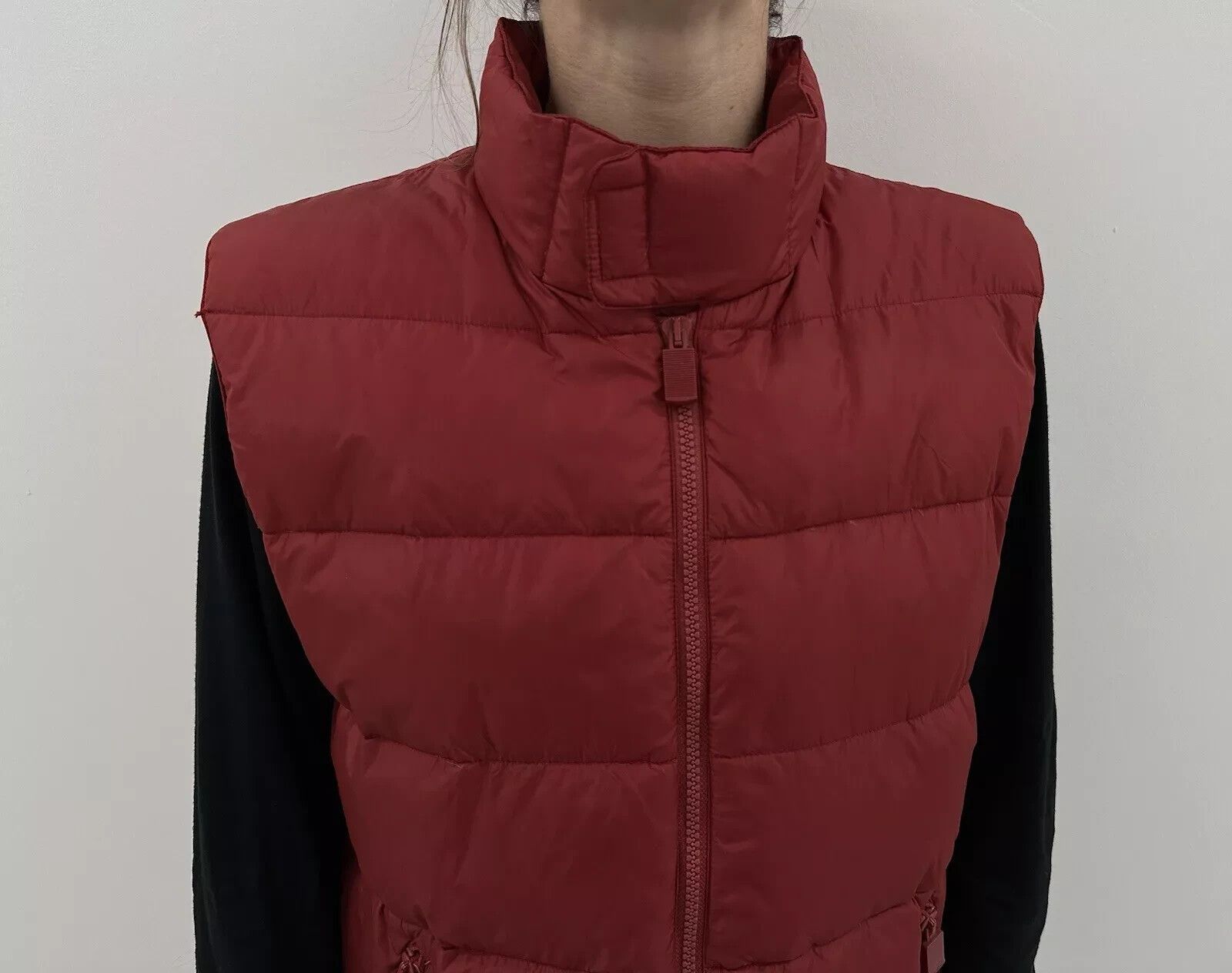 Aspesi DDP Alberto Aspesi Womens Down Vest Jacket Red Zip Size XL / US 12-14 / IT 48-50 - 6 Thumbnail