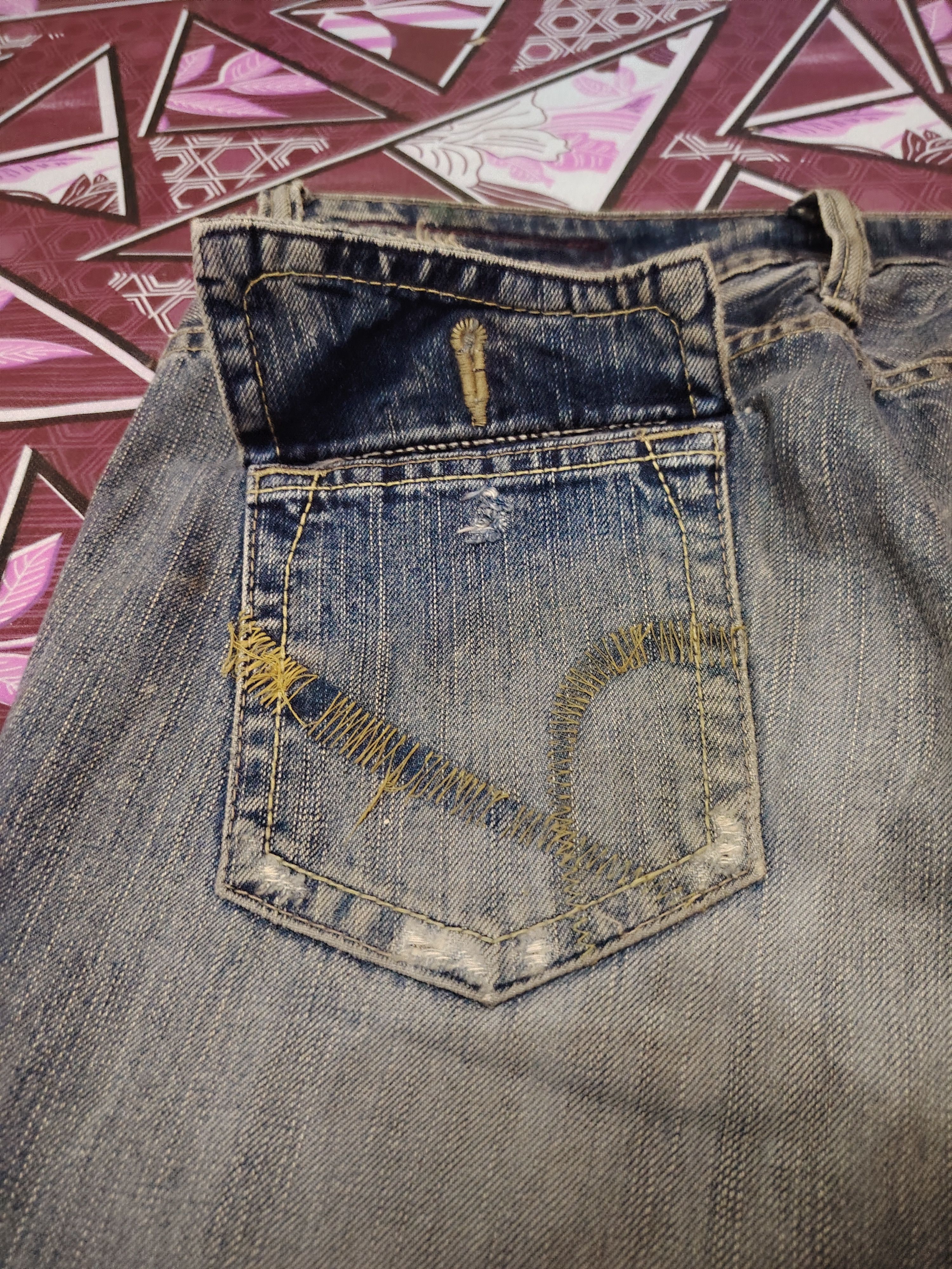 If Six Was Nine × Japanese Brand Japanese 90's Bootcut Brappers distressed denim flared jeans Size US 31 - 15 Thumbnail