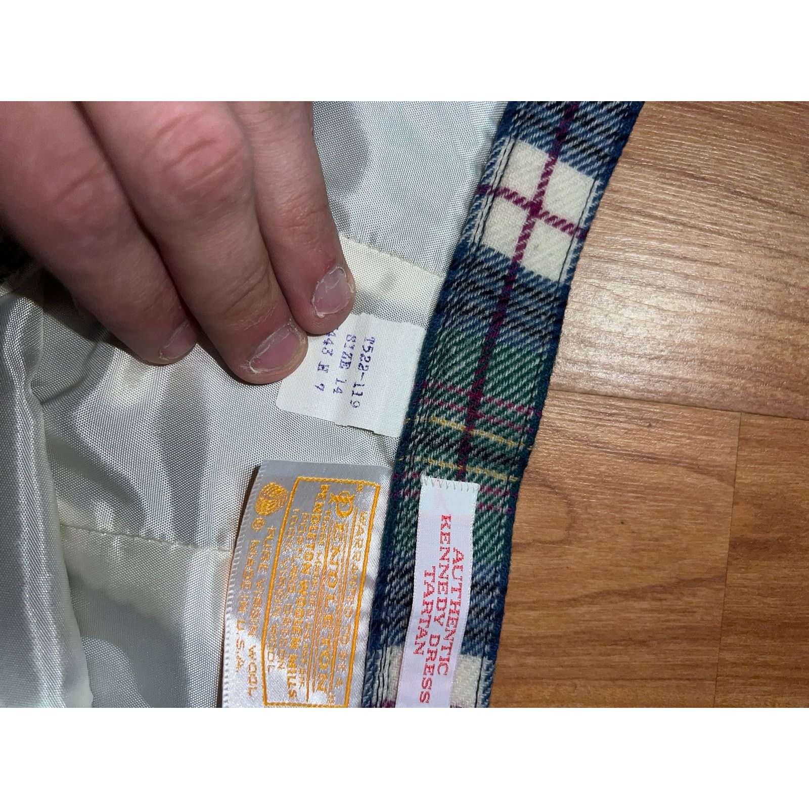 Pendleton Vintage Pendleton Authentic Kennedy Dress Tartan Green Skirt Size 28" / US 6 / IT 42 - 5 Thumbnail