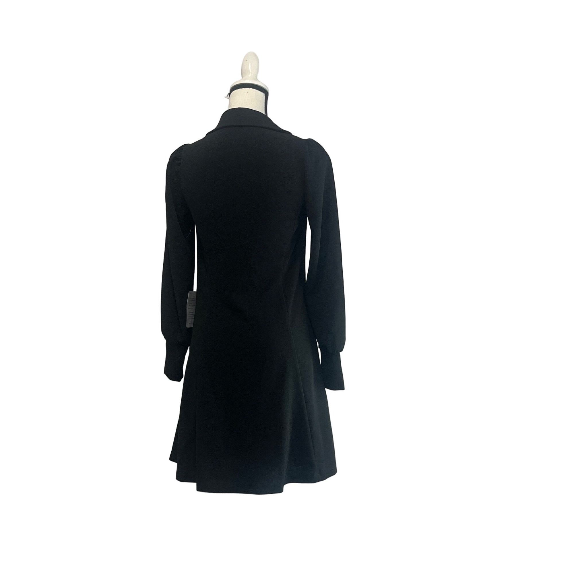 Other Marina Women’s Long Sleeve Fitted Mini Blazer Dress, Black, Size XS / US 0-2 / IT 36-38 - 15 Thumbnail