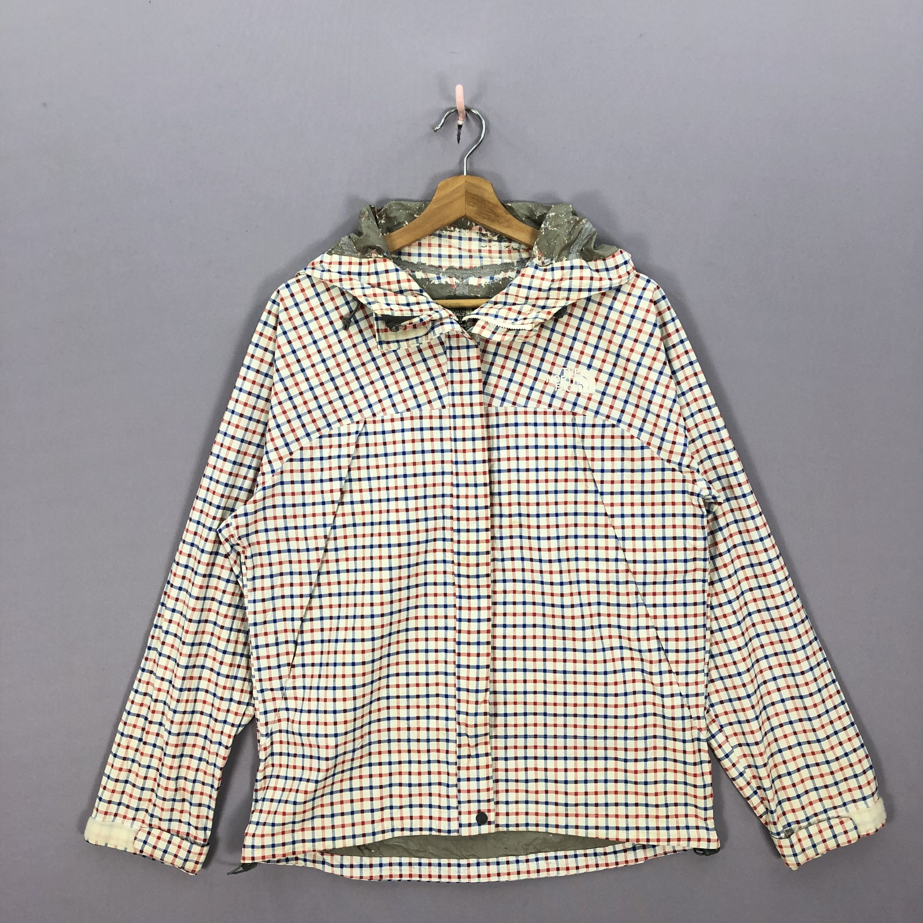 The North Face × Vintage Vintage The North Face Checkered Hoodie Jacket TNF Hooded Size US M / EU 48-50 / 2 - 2 Thumbnail