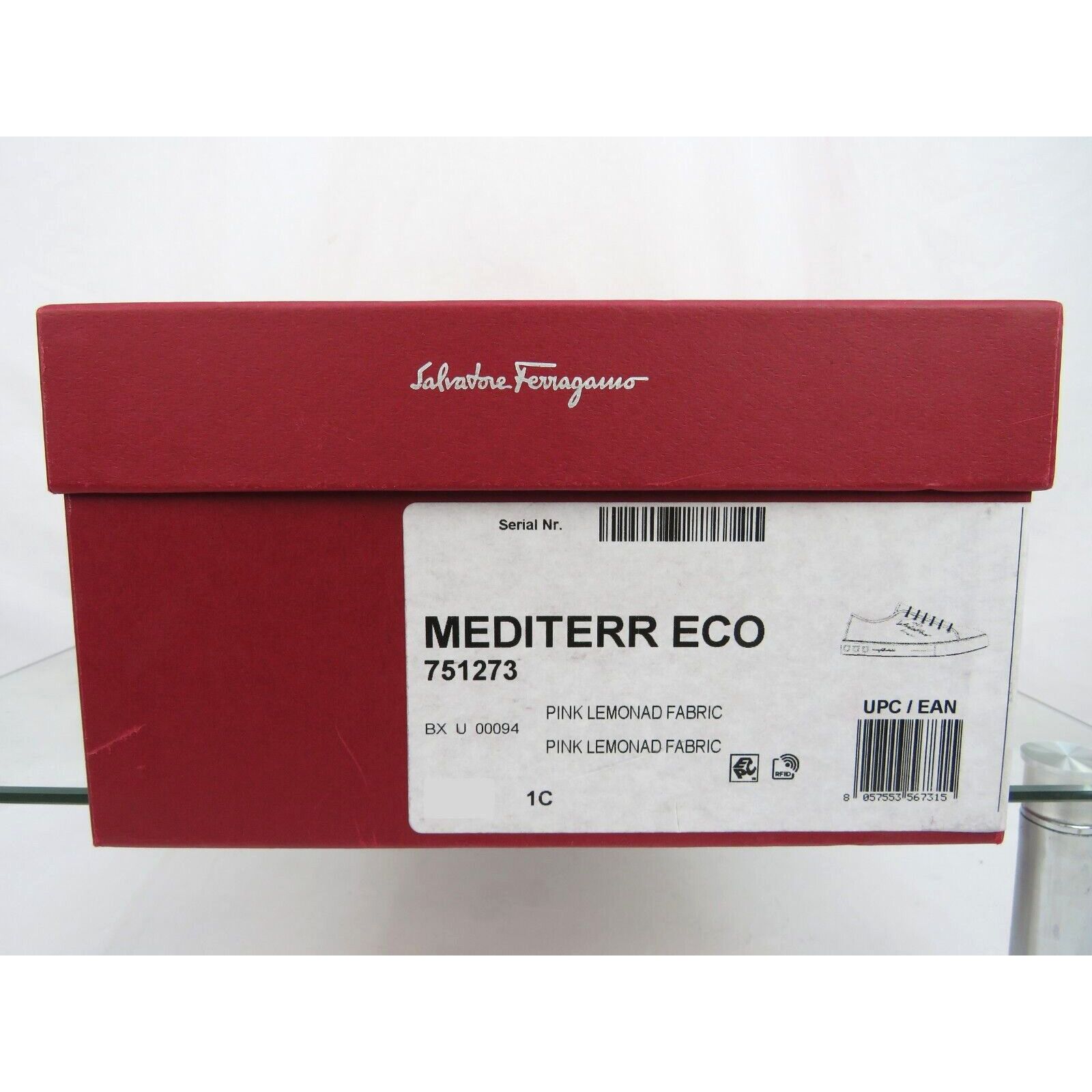 Salvatore Ferragamo MEDITERR PINK LEMONADE CANVAS LEATHER TRIM LOGO SNEAKERS 9 C Size US 9 / IT 39 - 12 Thumbnail