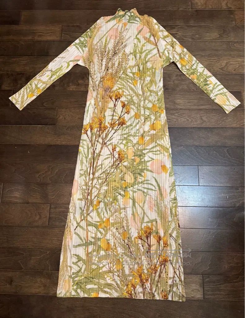 Issey Miyake Issey Miyake Yellow Dress Size M / US 6-8 / IT 42-44 - 3 Thumbnail