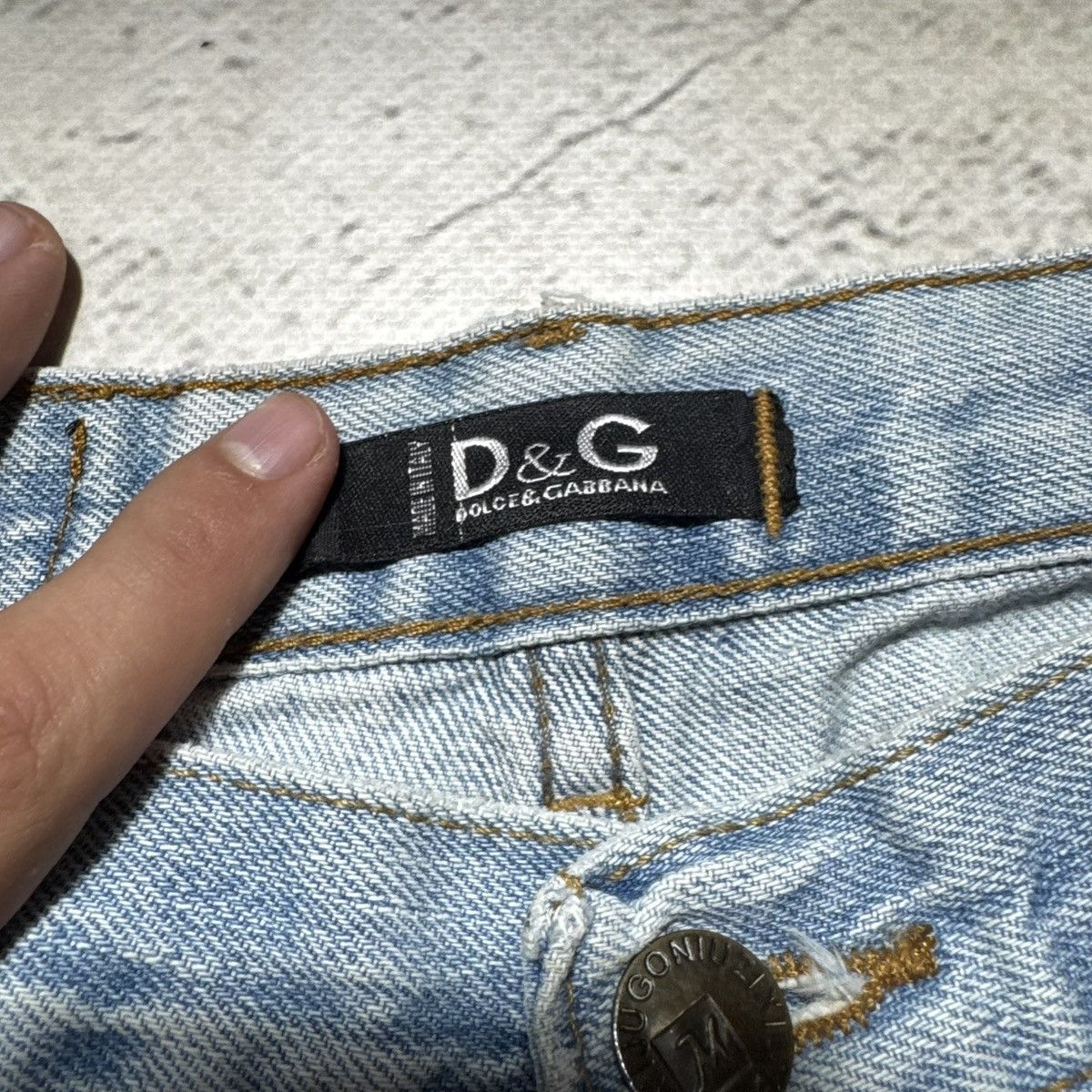 Dolce & Gabbana vintage dolce gabbana baggy distressed jeans streetwear y2k Size 29" - 9 Thumbnail