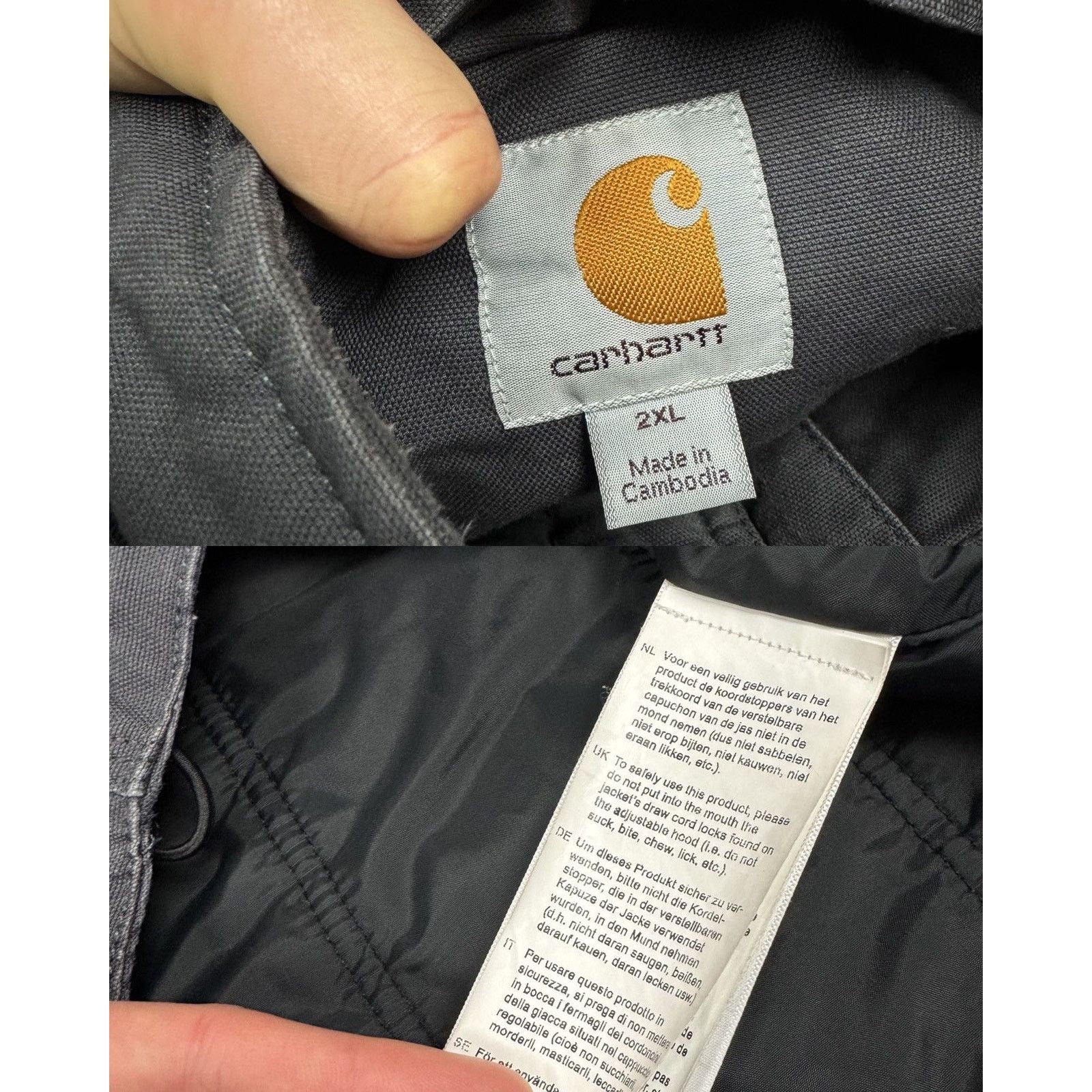 Carhartt Carhartt Mens Gray Loose Fit Quick Duck Insulated Jacket 2XL Size US XXL / EU 58 / 5 - 2 Thumbnail