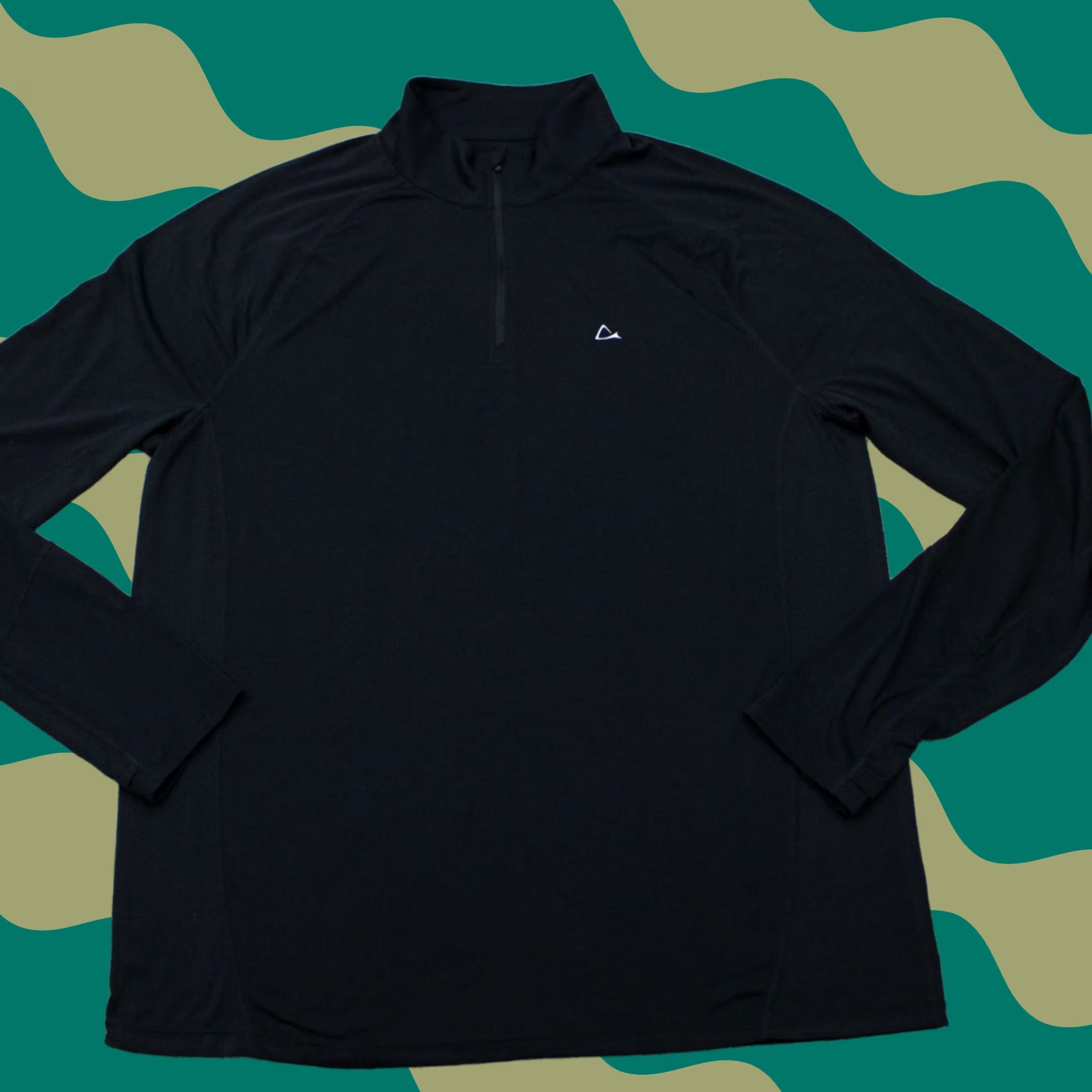 Vintage Paradox Sweatshirt Mens XL Black 1/4 Zip Poly/Merino Wool L/S Stretch Shirt Size US XL / EU 56 / 4 - 1 Thumbnail