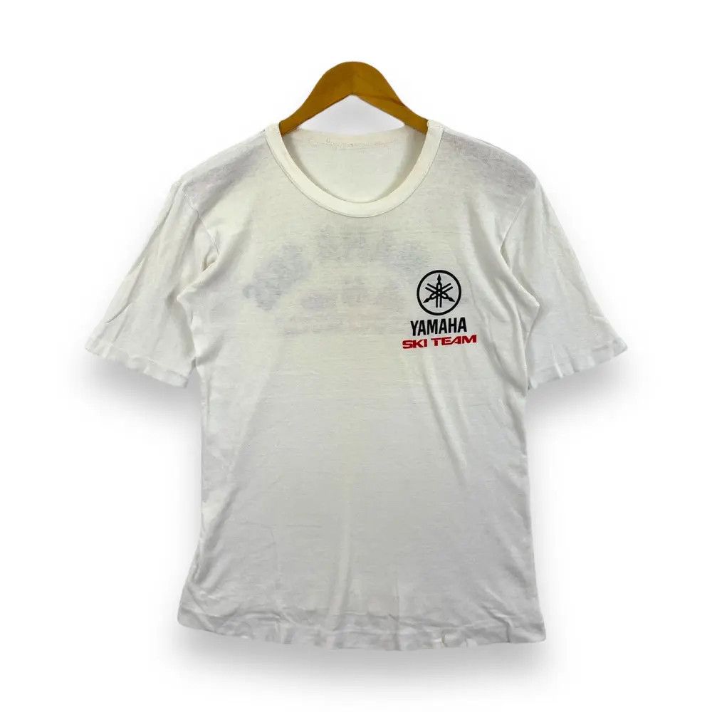 Vintage Vintage 80's YAMAHA SKI TEAM Us National Ski Team Tee Shirt Size US S / EU 44-46 / 1 - 1 Thumbnail
