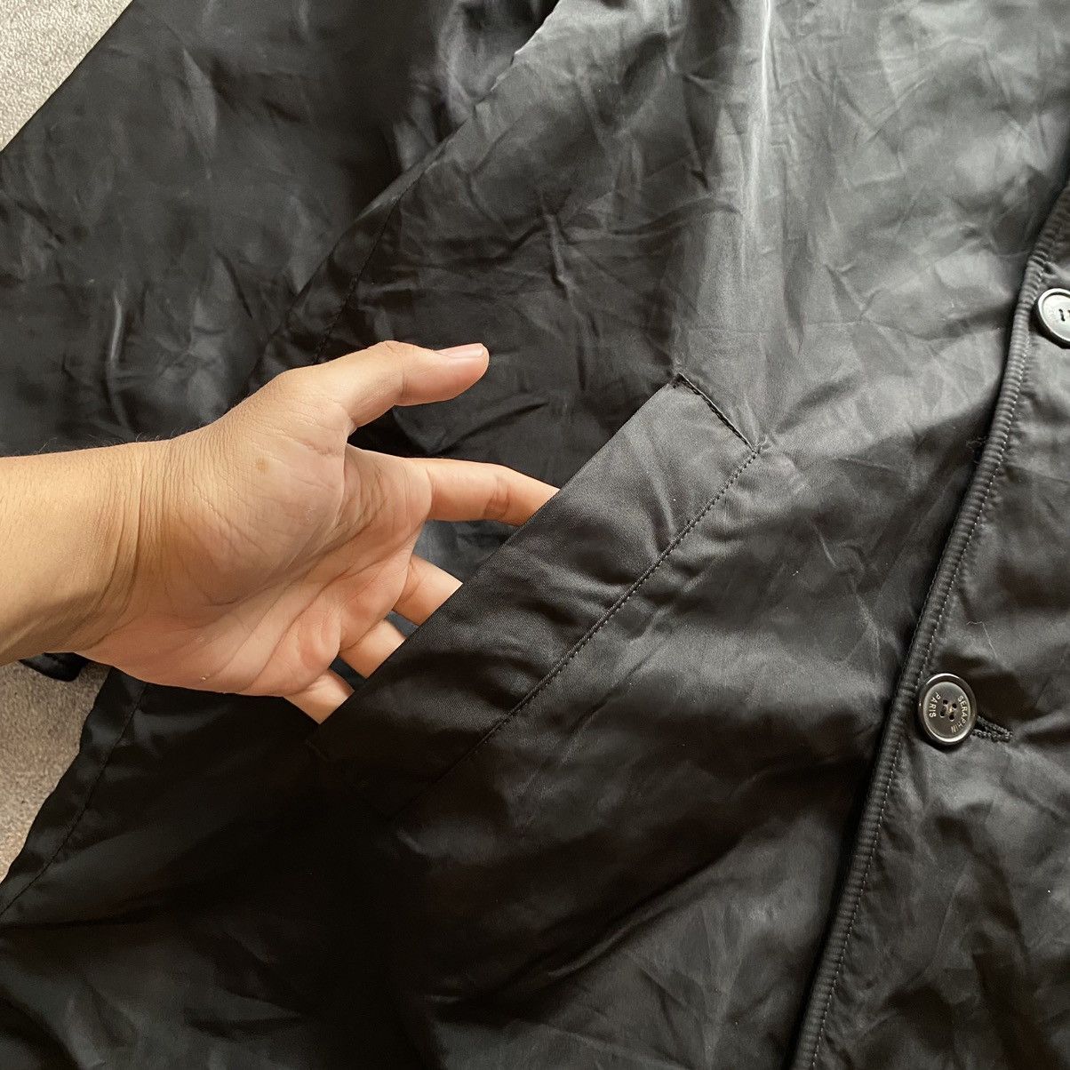SERAPHIN 90s Seraphin Made in France Reversible Nylon Fur Coat Jacket Size US L / EU 52-54 / 3 - 5 Thumbnail