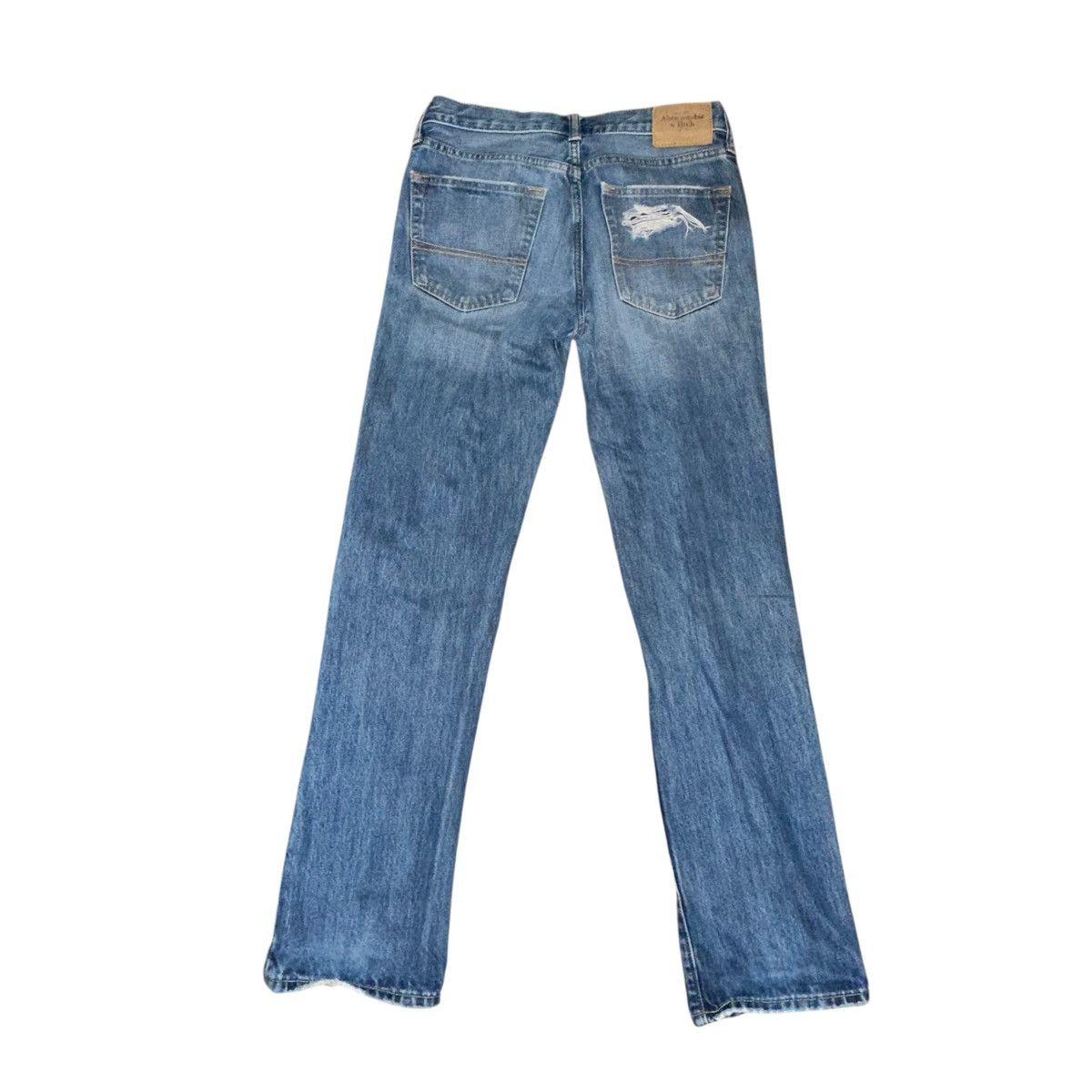 Abercrombie & Fitch Abercrombie Slim Straight distressed jeans Size US 31 - 3 Thumbnail