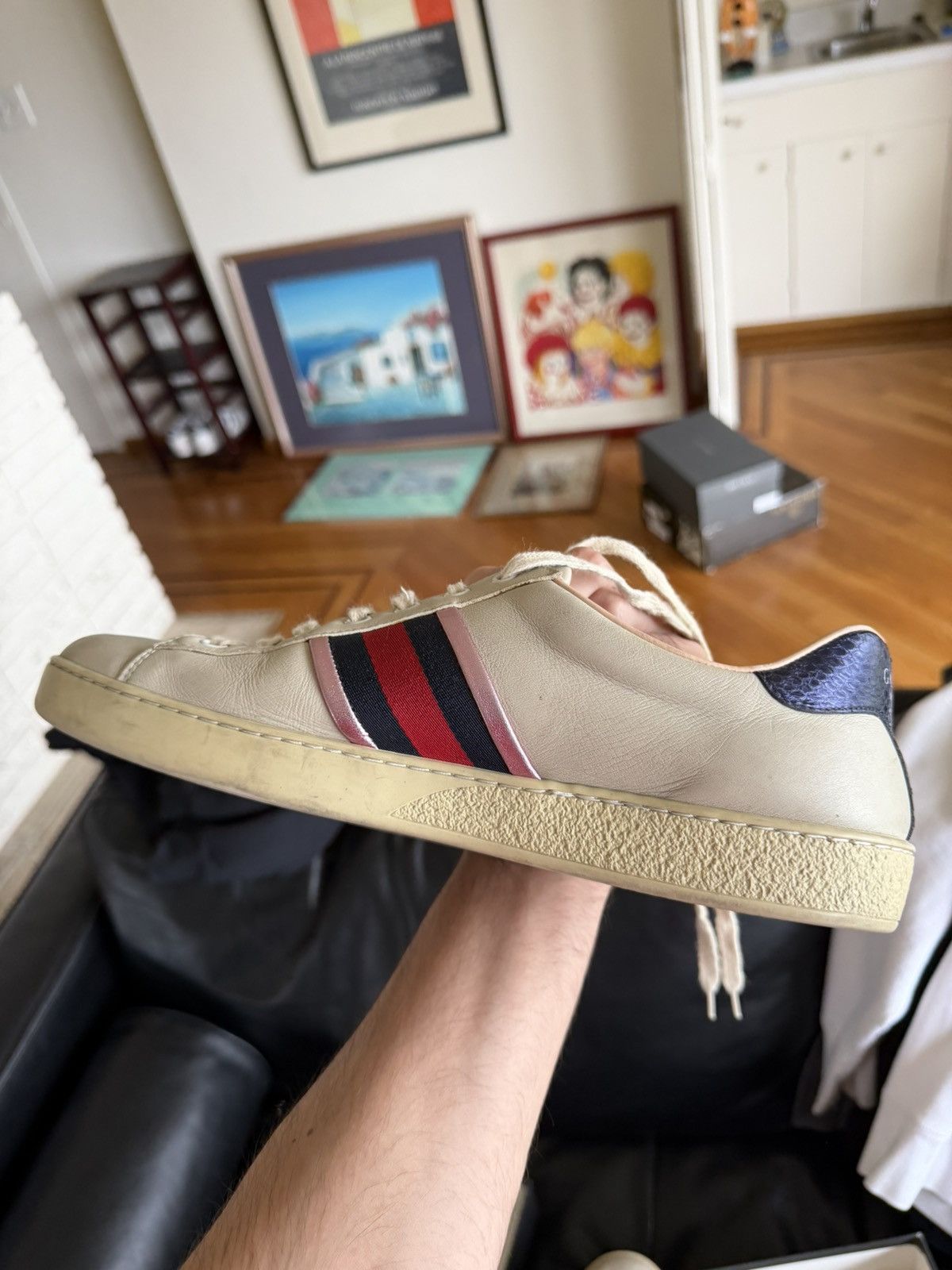 Gucci Gucci Ace Flames Size US 10 / EU 43 - 4 Thumbnail