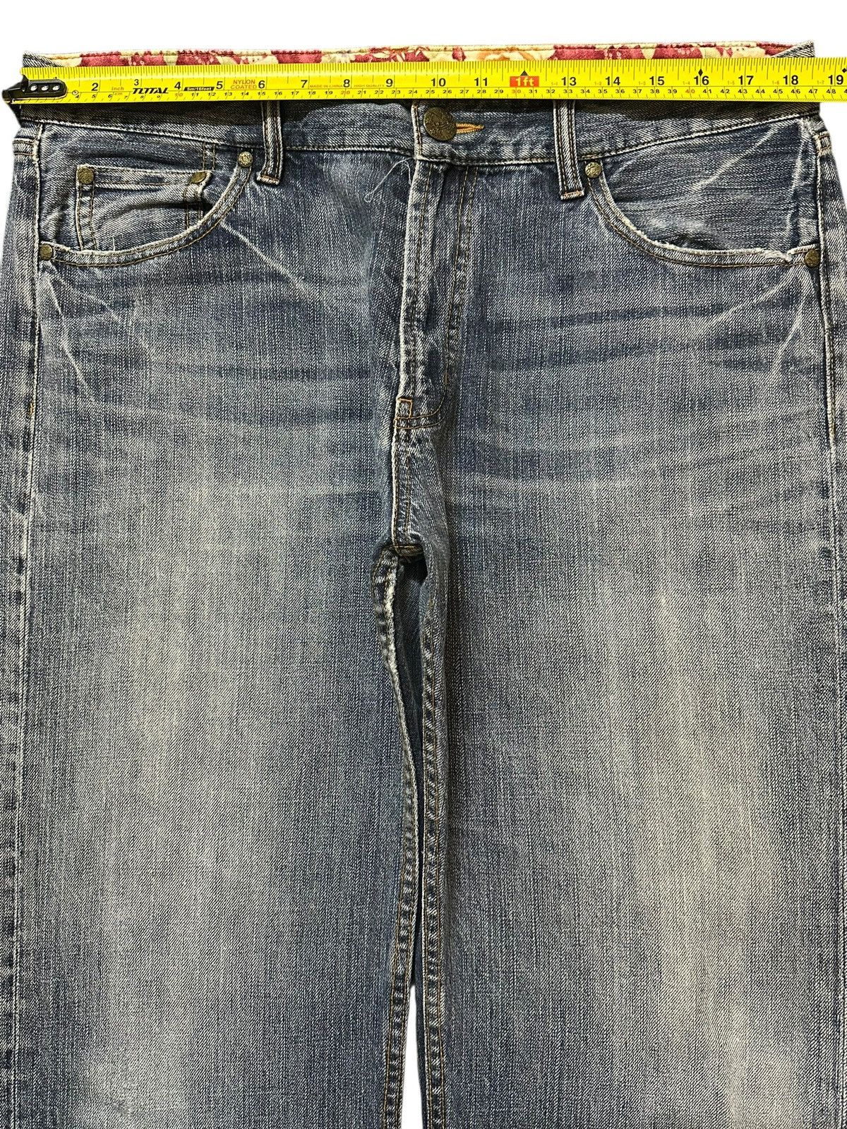Kamakura Vintage Japanese Brand Sukajan Fish Koi Embroidered Jeans Size US 36 / EU 52 - 11 Thumbnail