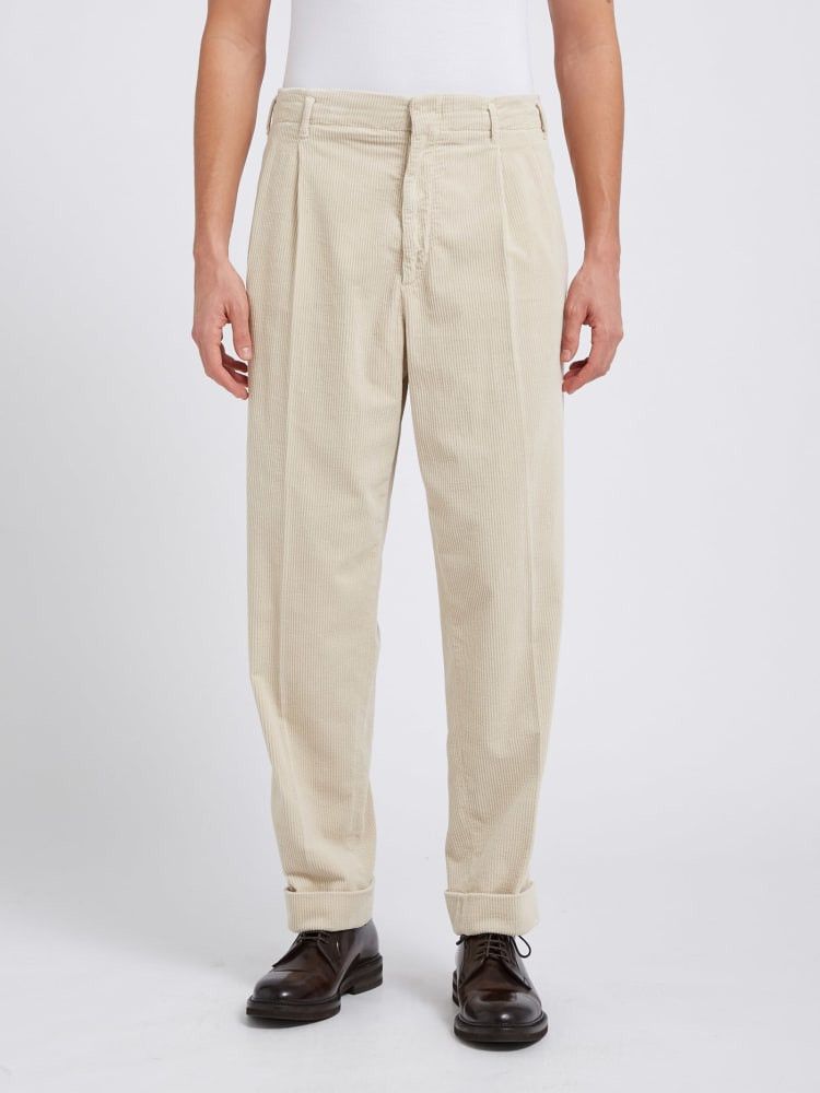 Brunello Cucinelli o1w1db10924 Pants in Cream Size US 34 / EU 50 - 1 Preview