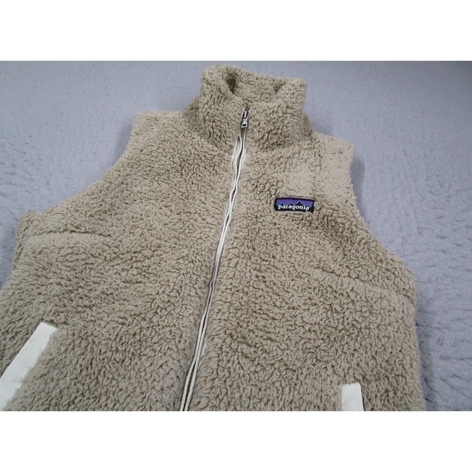 Patagonia Patagonia Vest Womens Small Beige Los Gatos Fleece Sherpa Zip Size S / US 4 / IT 40 - 2 Thumbnail