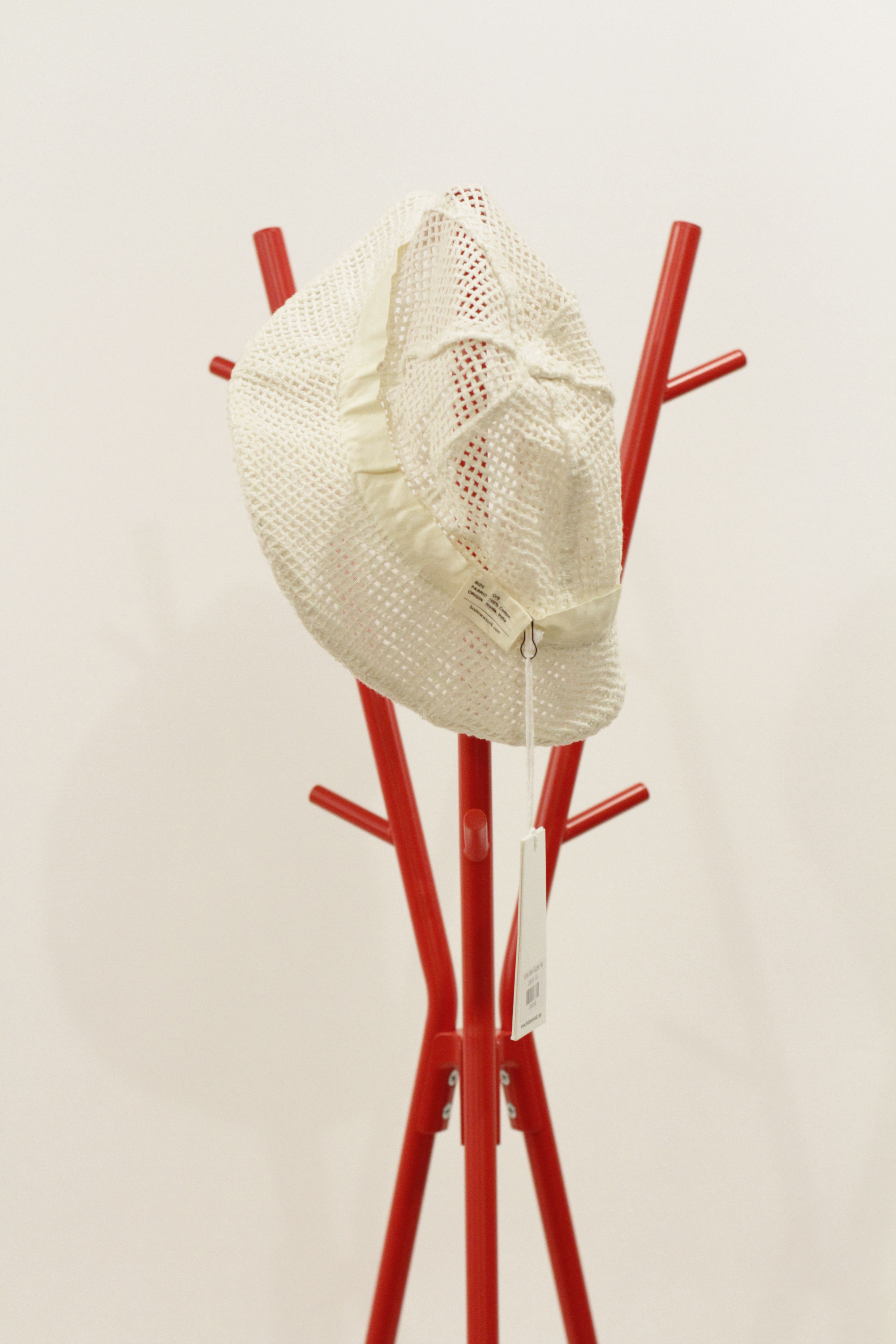 Bode White Mesh Bucket Hat Size ONE SIZE - 3 Thumbnail