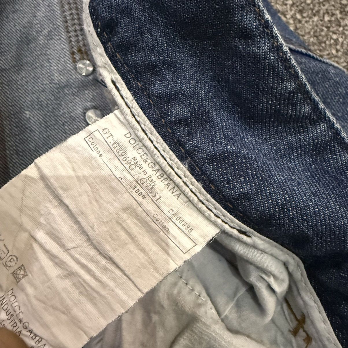 Dolce & Gabbana Dolce & Gabbana 2000 Blue Denim Studded Jeans Streetwear Size US 33 - 14 Thumbnail