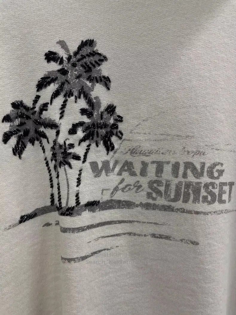 Saint Laurent Paris Saint Laurent Beige Coconut Tree Pattern Hoodie. Size US M / EU 48-50 / 2 - 5 Thumbnail