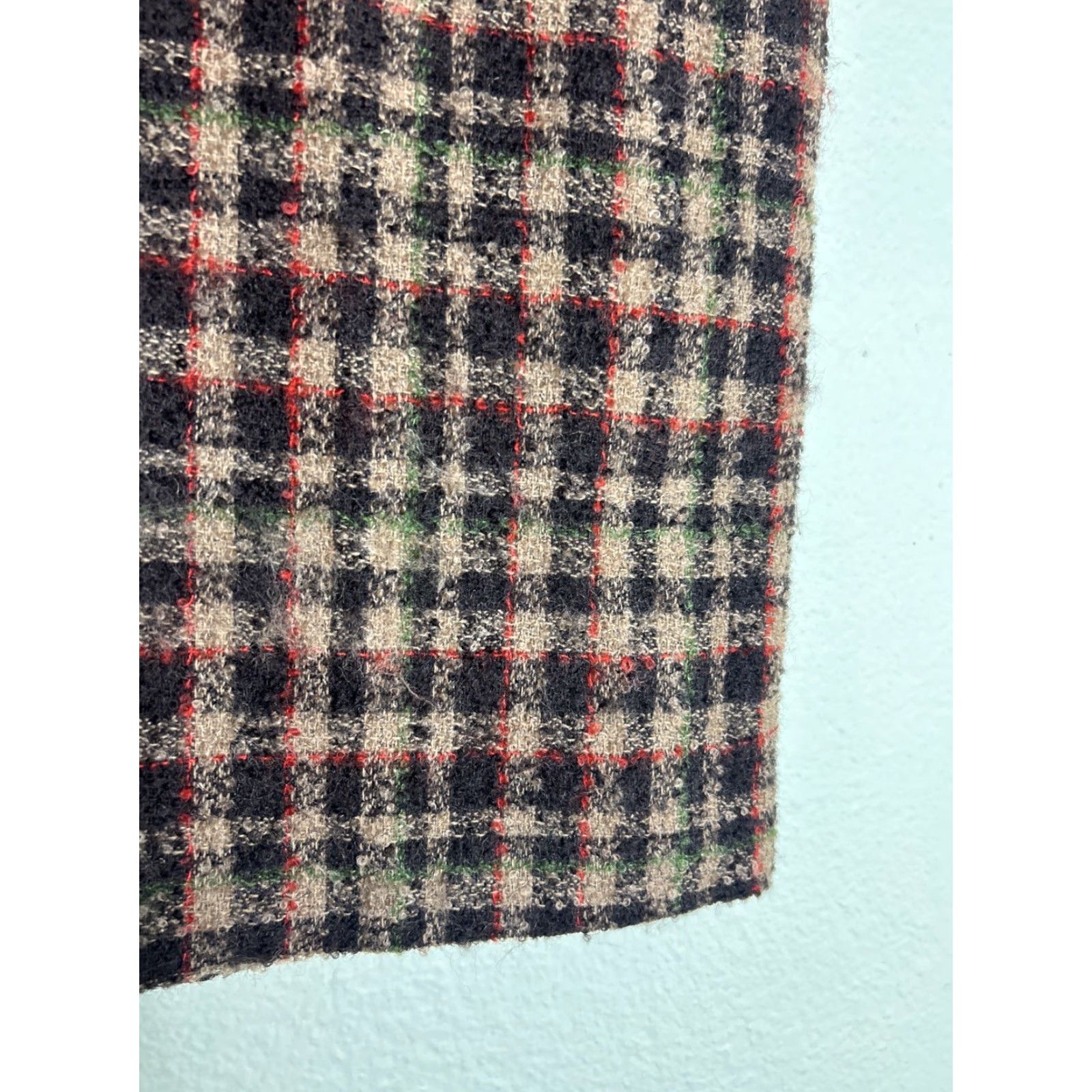 Pendleton VINTAGE Pendleton Wool & Mohair Plaid Skirt Petite Sz 14 Flat Front Lined 36x23 Size 36" / US 14 / IT 50 - 3 Thumbnail