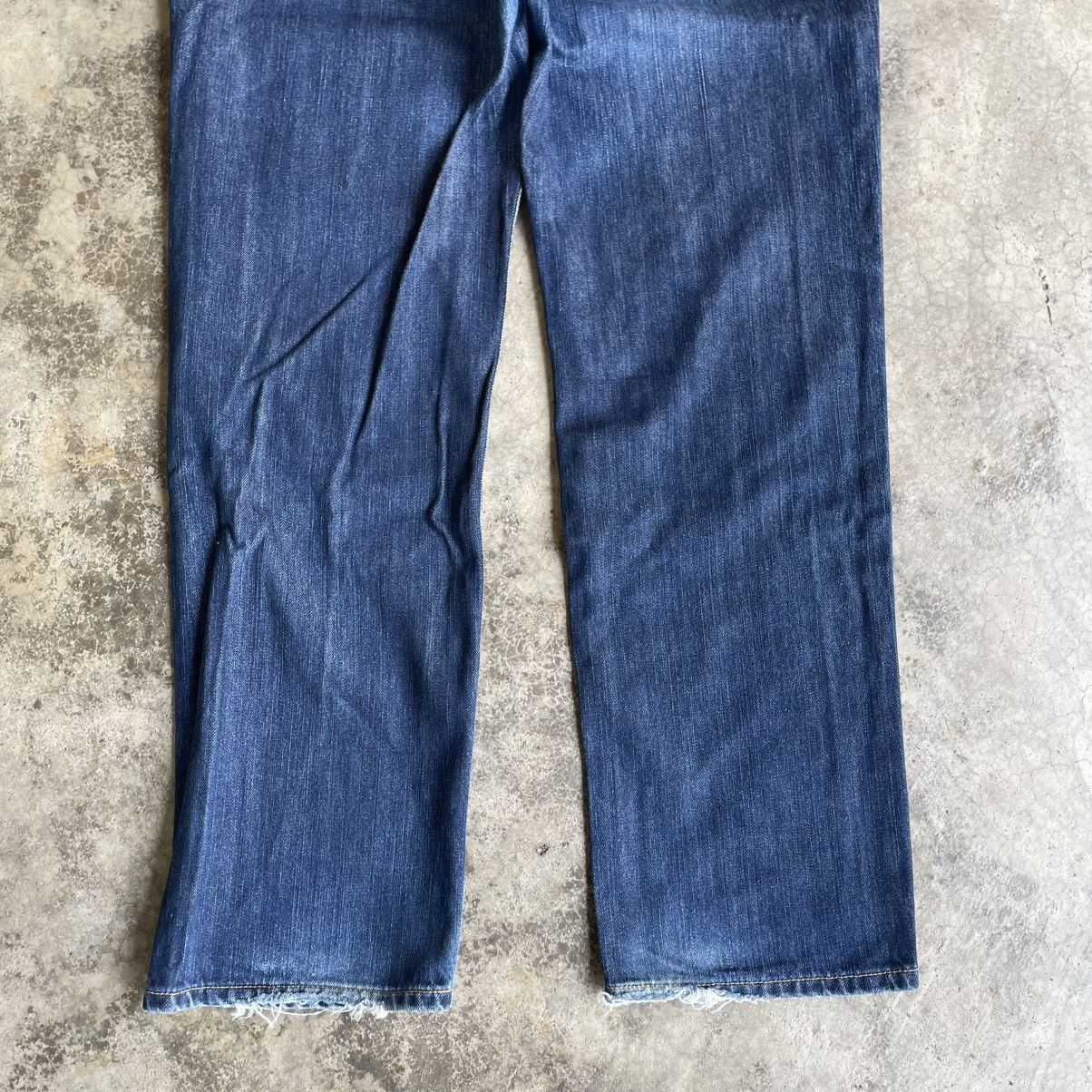 Edwin 🔥Vintage Edwin 404 Stoned Washed Ripped Distress Denim Jeans Size US 37 - 6 Thumbnail