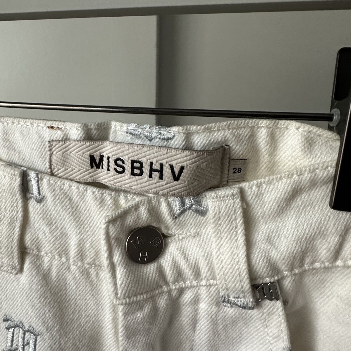 MISBHV White Jean Monogram