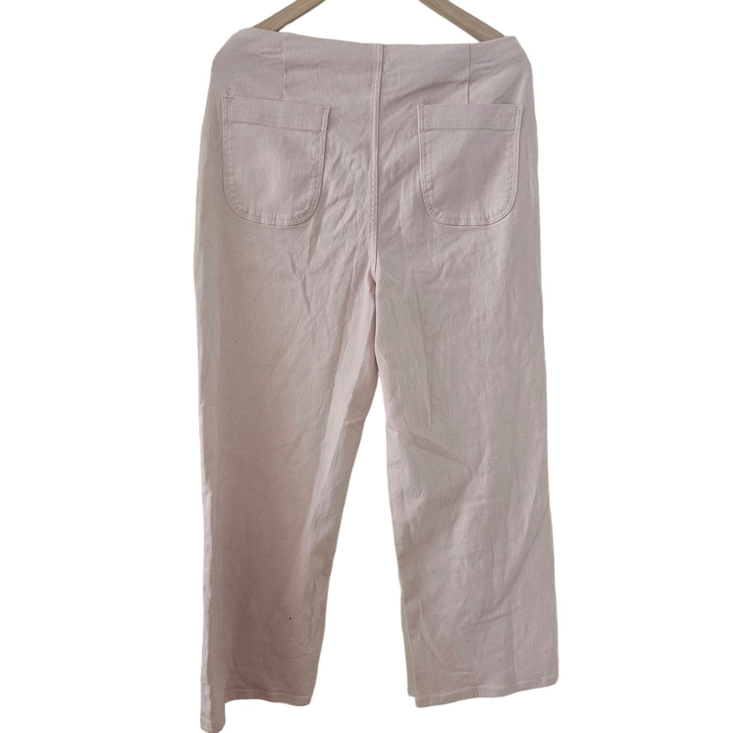 Other Ophelia Roe. NWT! Jeans Lightwash Wide Leg Highrise Size 12 Size 34" / US 12 / IT 48 - 2 Thumbnail