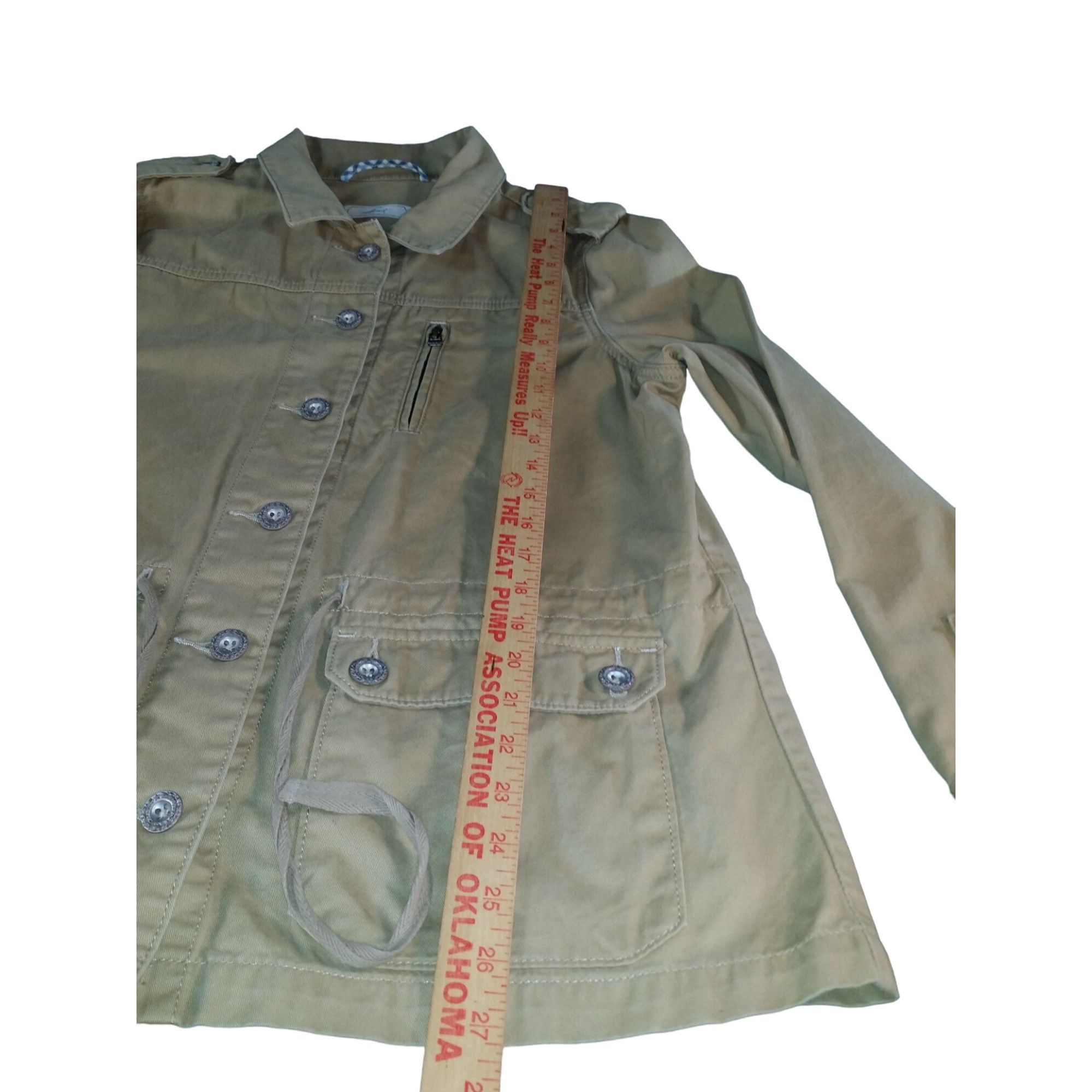 Levi's Levis Military Jacket Women Sz M Tan Utility Casual Outdoors Size M / US 6-8 / IT 42-44 - 3 Thumbnail