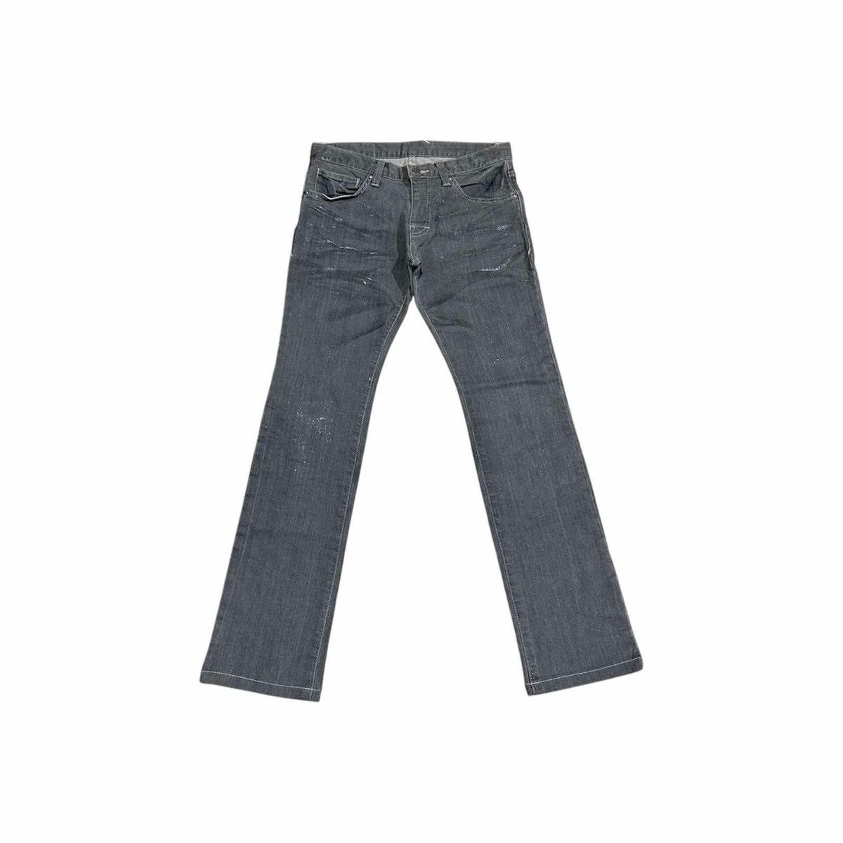 If Six Was Nine × Le Grande Bleu (L.G.B.) × Tornado Mart 🔥Y2K Archived Tornado Mart Denim Charcoal Mud Wash Glitter Size US 30 / EU 46 - 2 Thumbnail