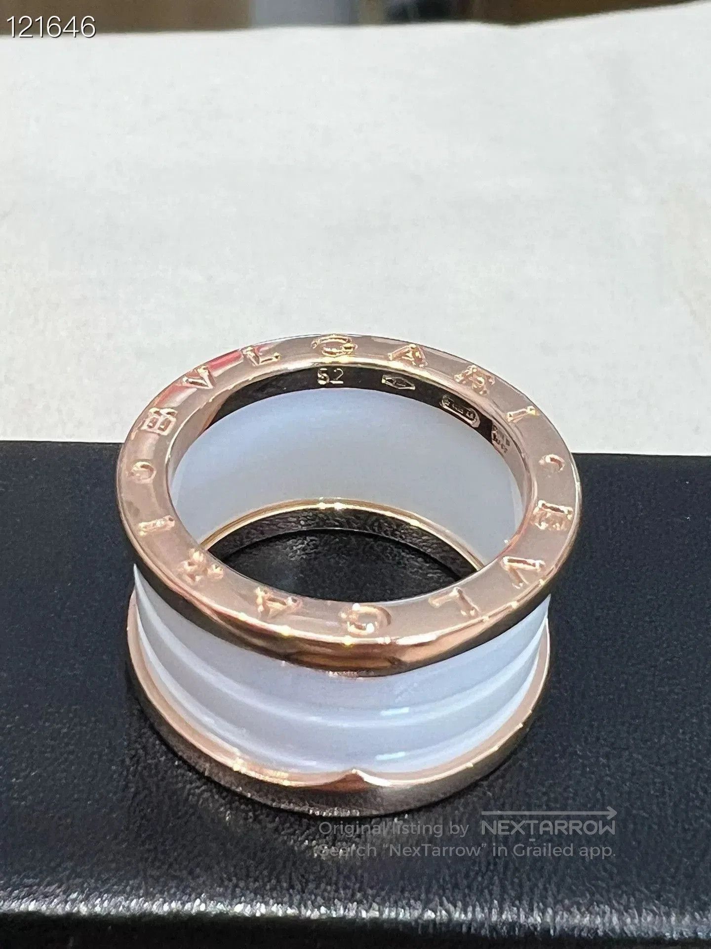 Bvlgari Bvlgari 100652C01 White Ceramic Ring. Size ONE SIZE - 7 Thumbnail