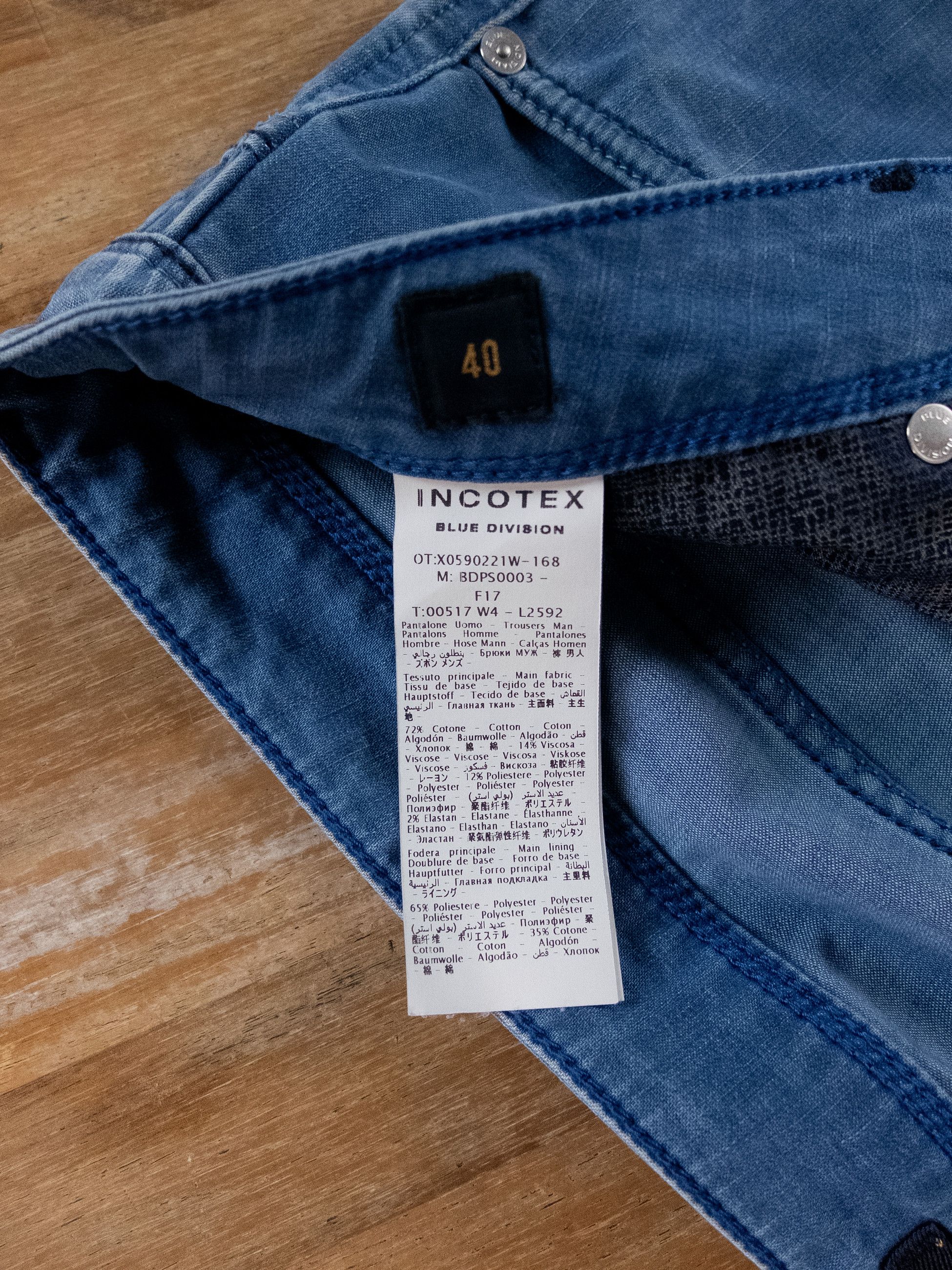 Incotex INCOTEX Blue Division tapered leg lightweight blue jeans 40 Size US 40 / EU 56 - 5 Thumbnail