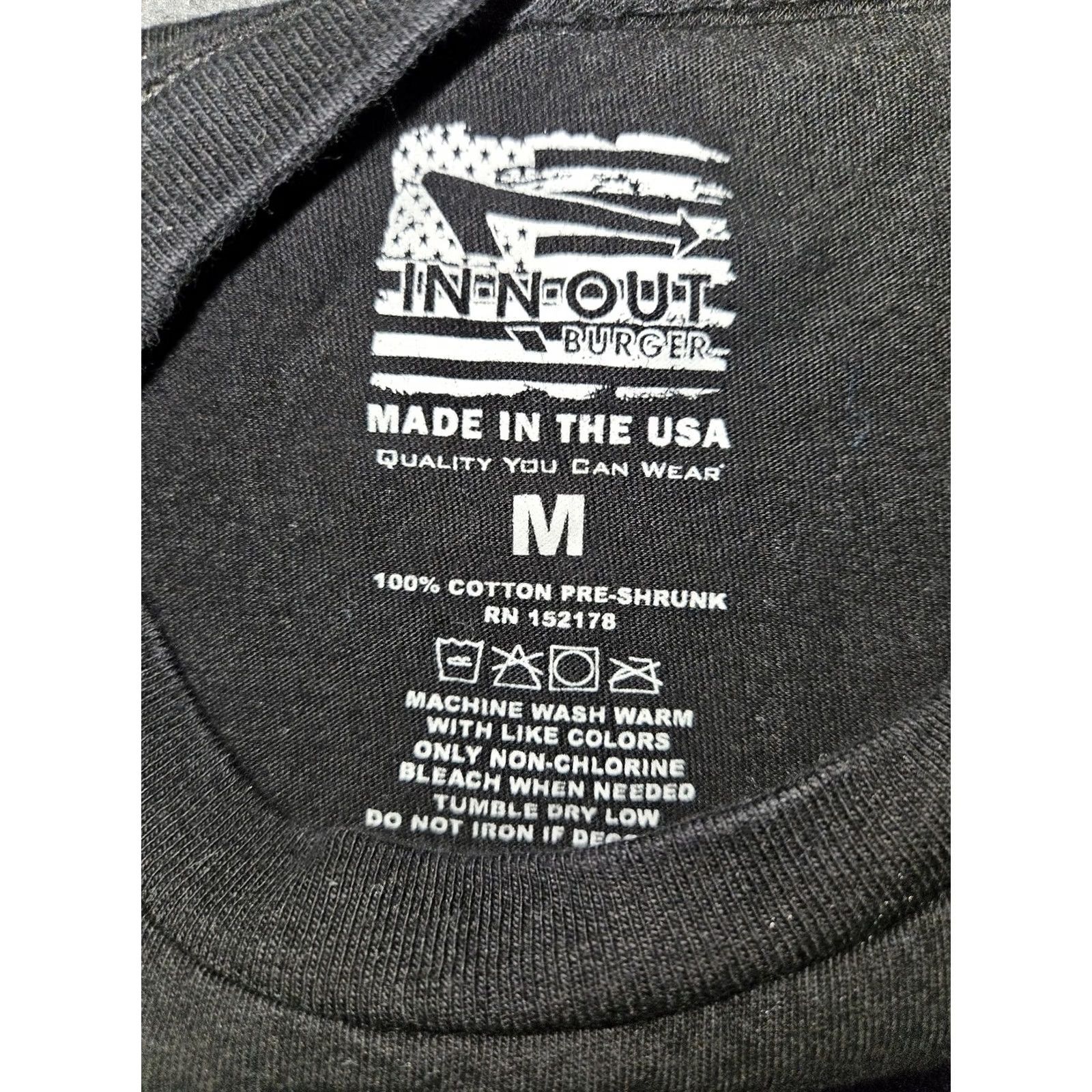 Logo 7 In-N-Out Burger Shirt Mens M Black 75th Anniversary 1948-2023 Logo Tee USA Size US M / EU 48-50 / 2 - 3 Thumbnail