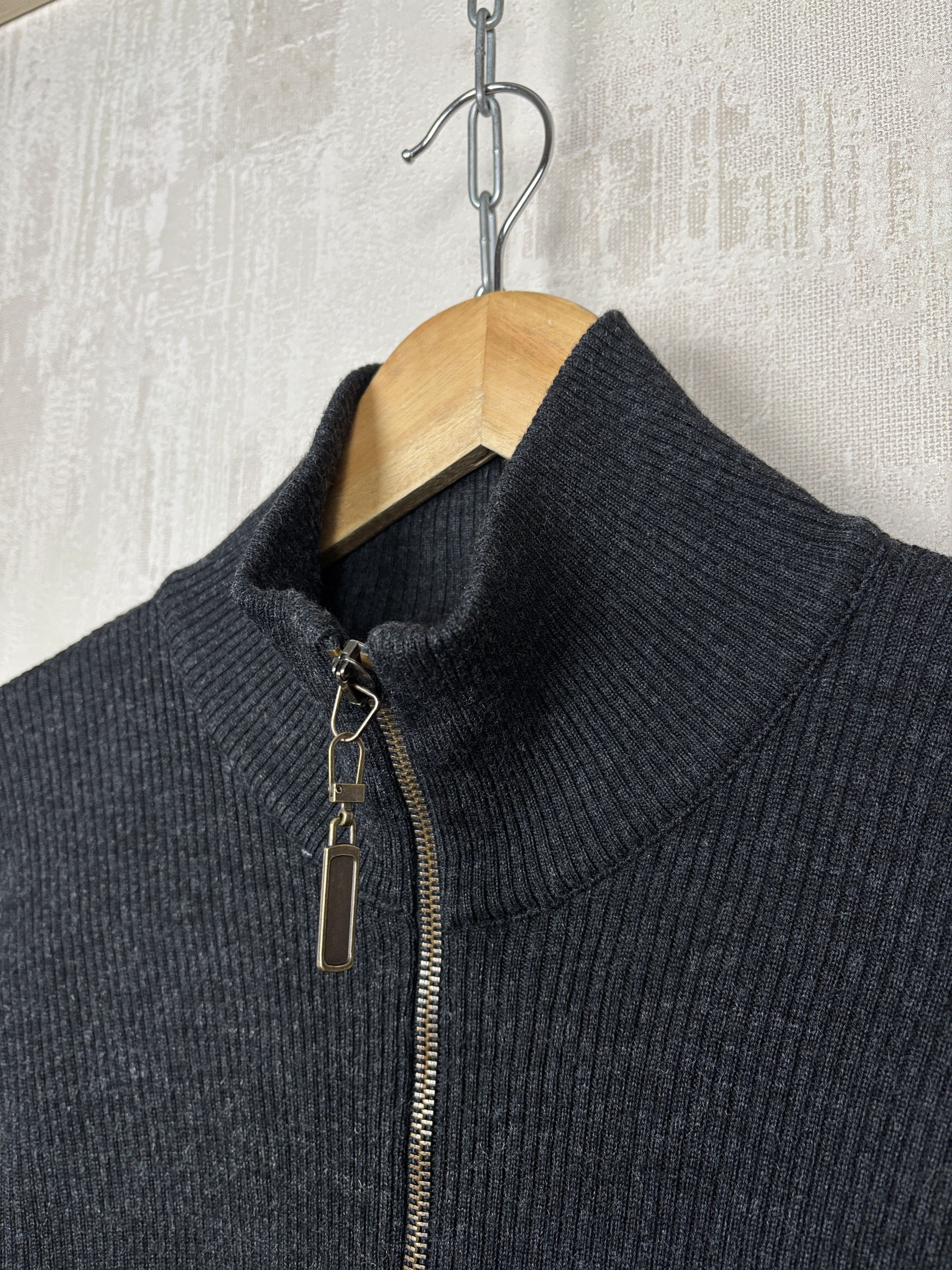 Dolce & Gabbana Vintage D&G Dolce & Gabbana Zip Ribbed Sweater Wool Blend Size US M / EU 48-50 / 2 - 5 Thumbnail