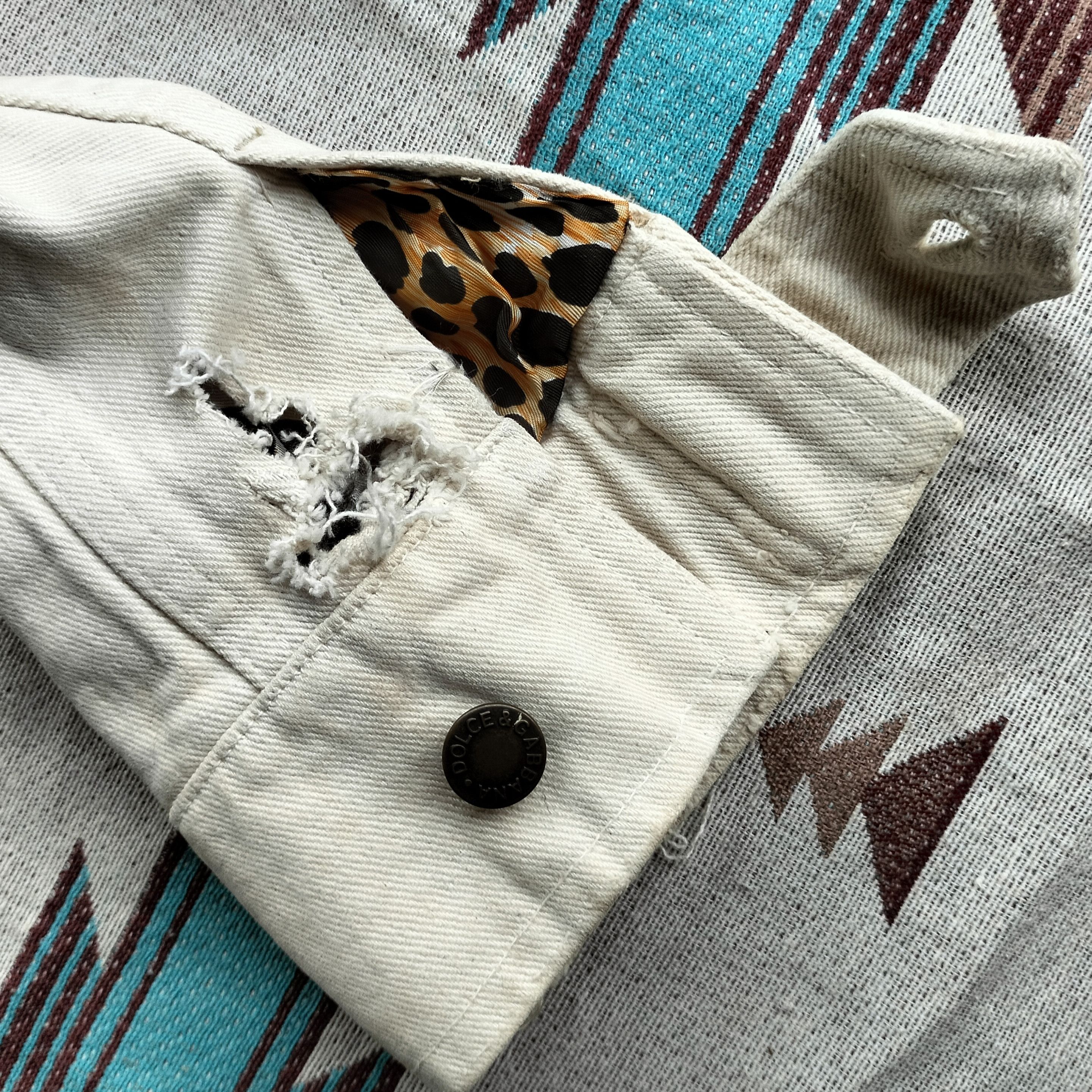 Dolce & Gabbana Dolce & Gabbana destroy leopard inner denim jacket Size XS / US 0-2 / IT 36-38 - 13 Thumbnail