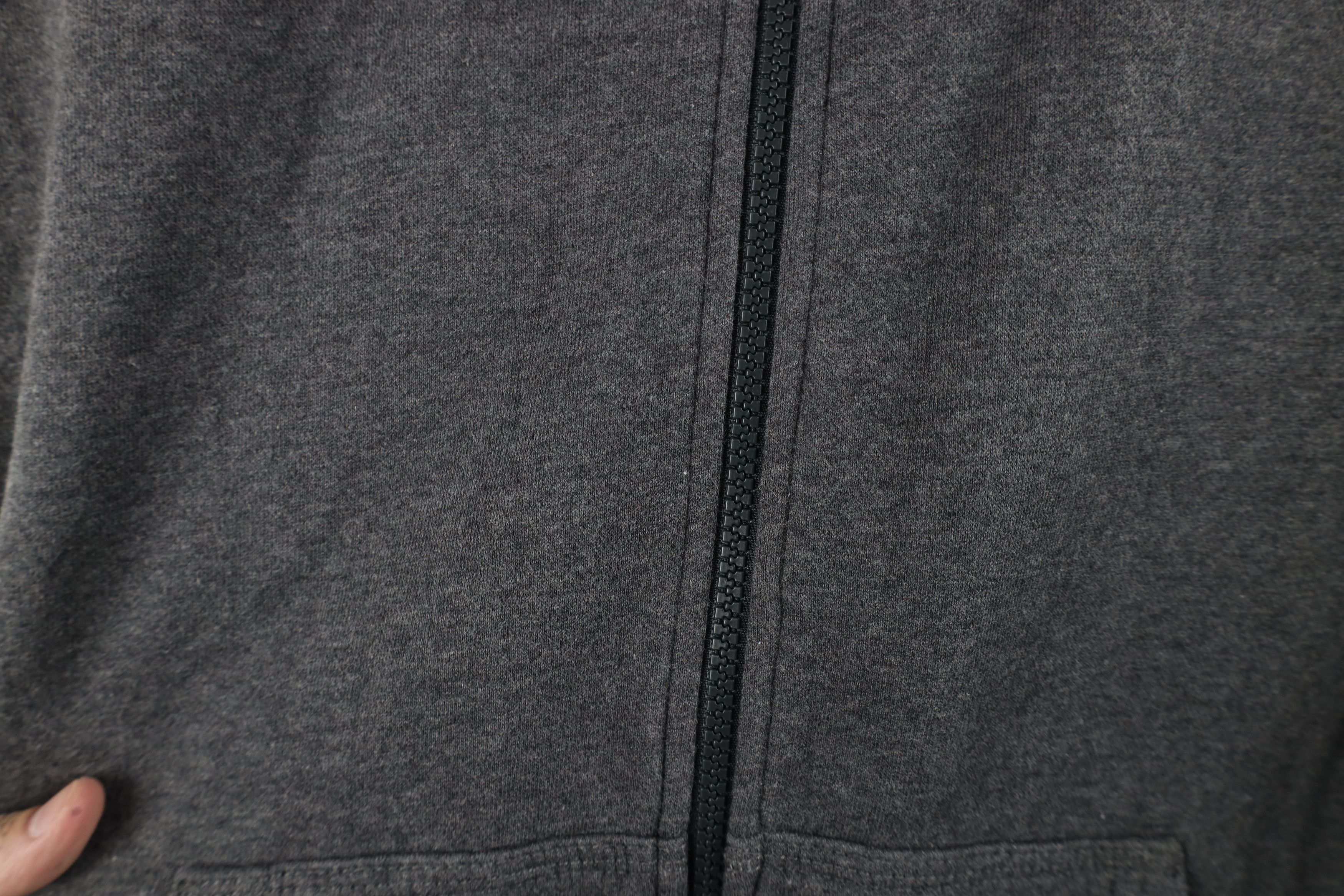 Nike × Vintage Vintage Nike Travis Scott Mini Swoosh Full Zip Hoodie Gray Size US M / EU 48-50 / 2 - 5 Thumbnail