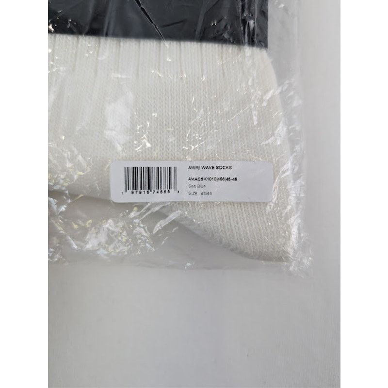 Amiri o1rshd1 Q:2 / Size: 45-46 / Wave Socks in Sea Blue Size ONE SIZE - 17 Thumbnail