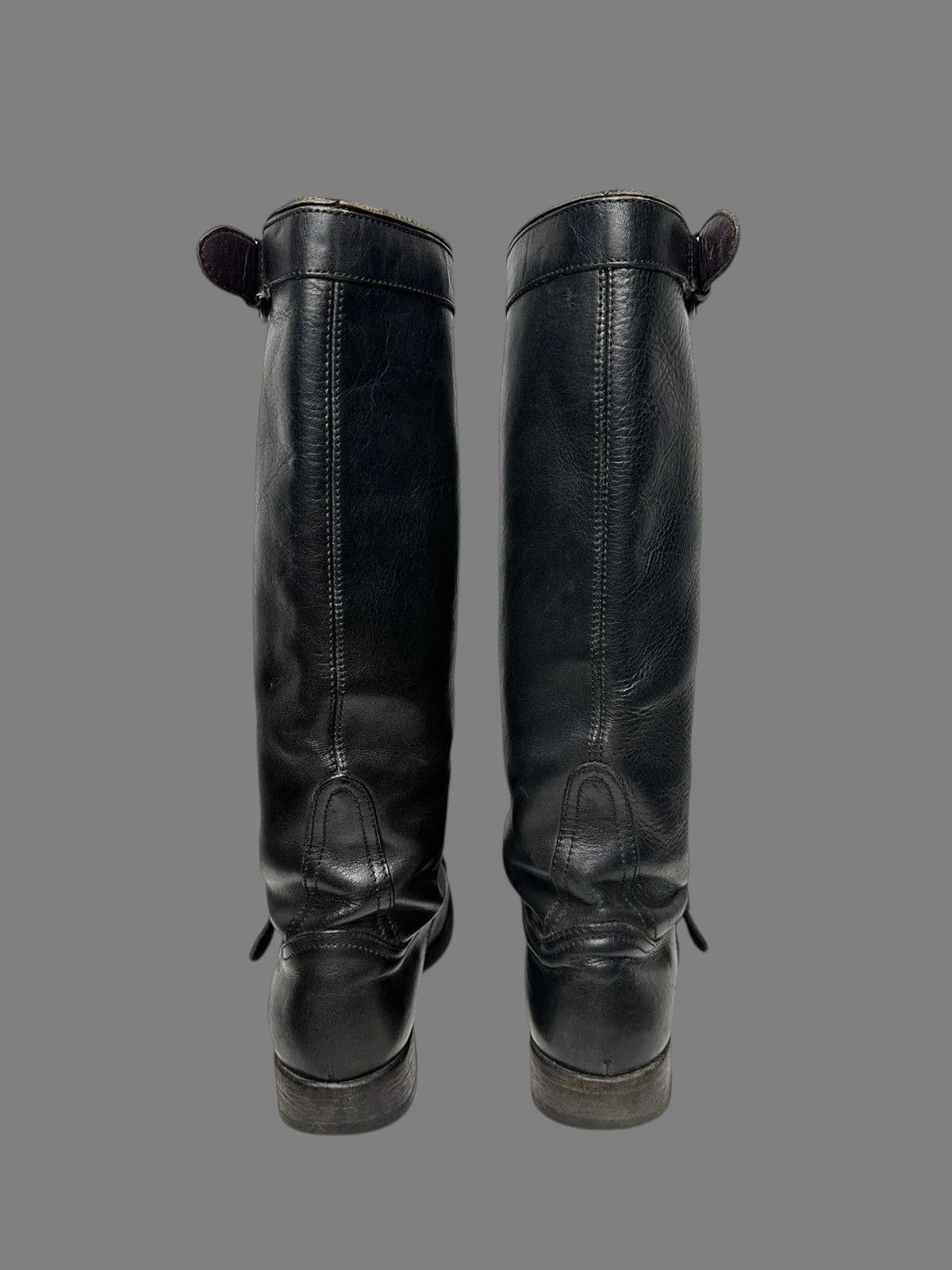 A.S.98 MoMA Black Leather Boots Minimalist Classic Vintage Style Size US 7 / IT 37 - 7 Thumbnail