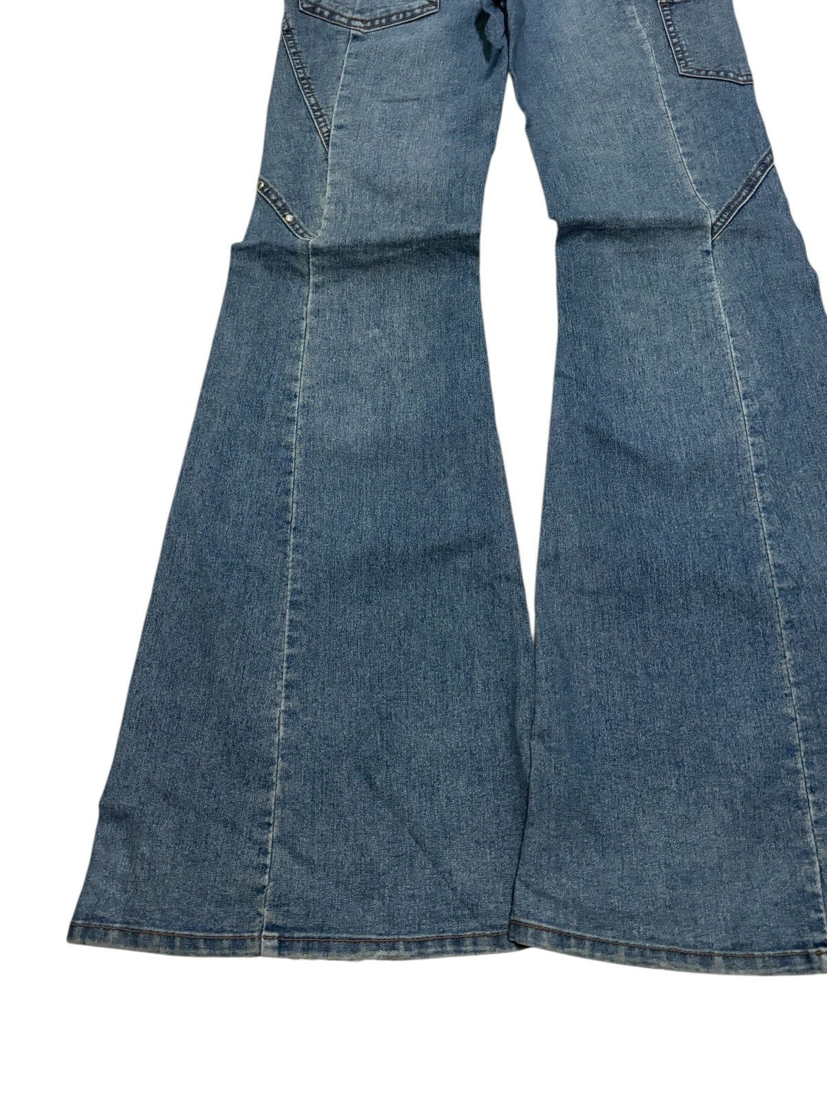 Hysteric Glamour Vintage Y2K Wide Flare Elastic Jeans Stud Detail Unisex Size US 27 - 11 Thumbnail