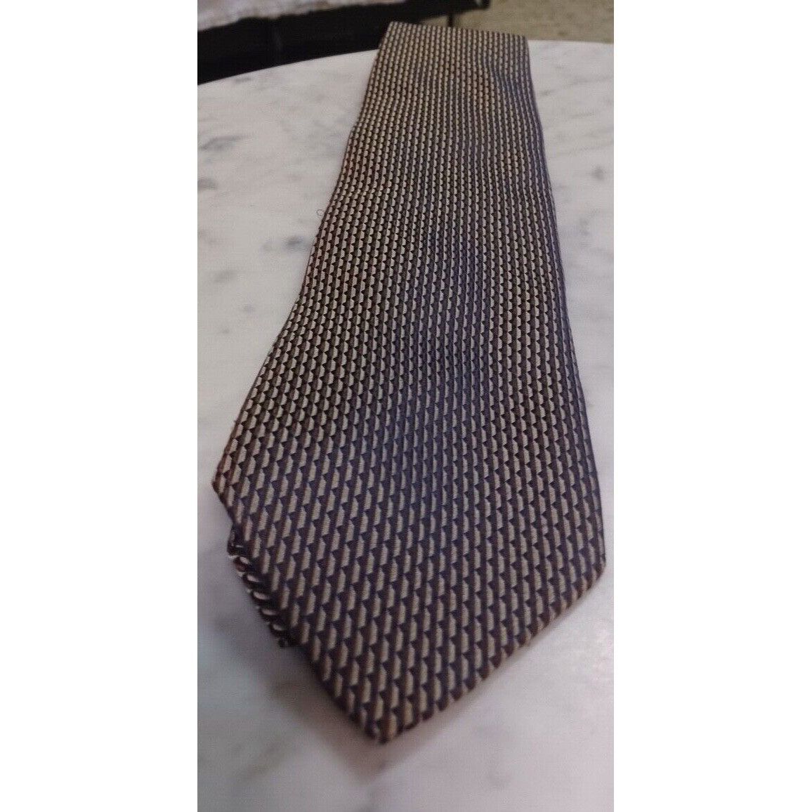Other Mens 100% Silk Tie Made in Italy Roberto Villini Couture Tan Size ONE SIZE - 1 Thumbnail