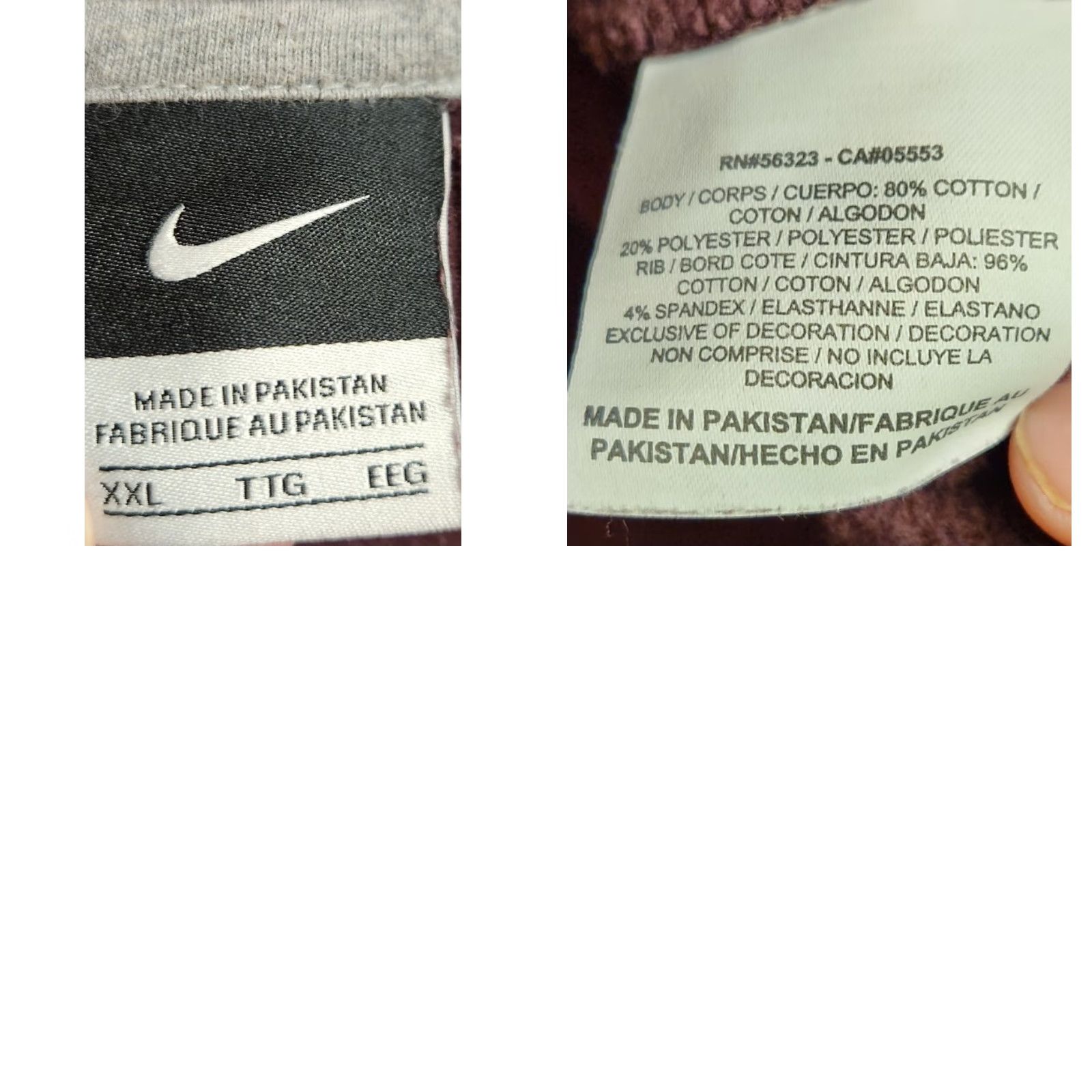 Nike VINTAGE Nike Sweatshirt Men's 2XL Purple Embroidered Swoosh Crewneck Size US XXL / EU 58 / 5 - 8 Thumbnail